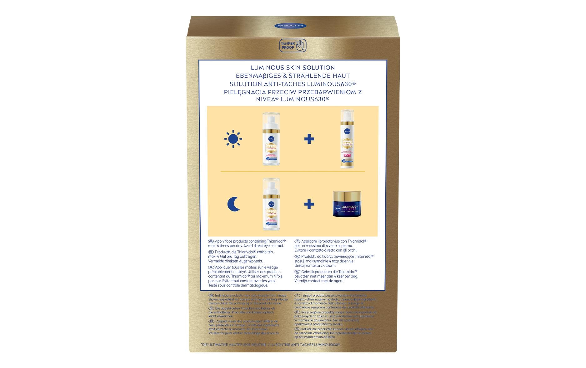 Nivea Gesichtspflege-Set »NIVEA LUMINOUS630® Anti-Pigmenflecken Routine Set«