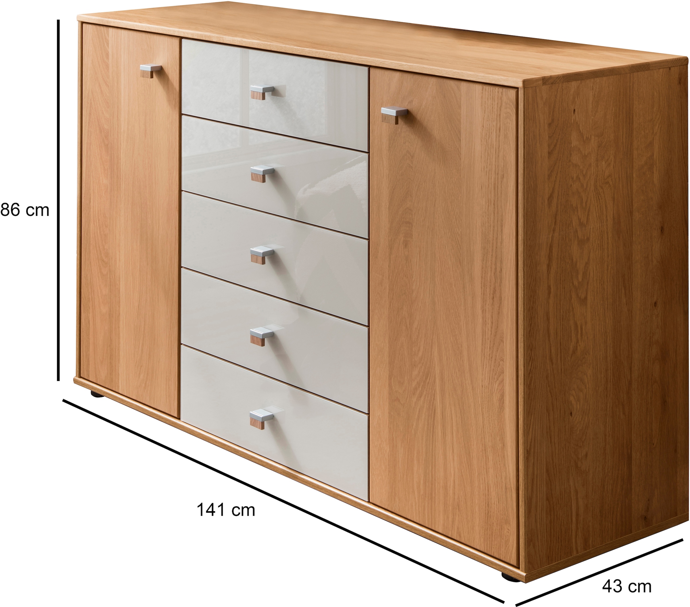 WIEMANN Commode combinée »Kiruna« vormontiert