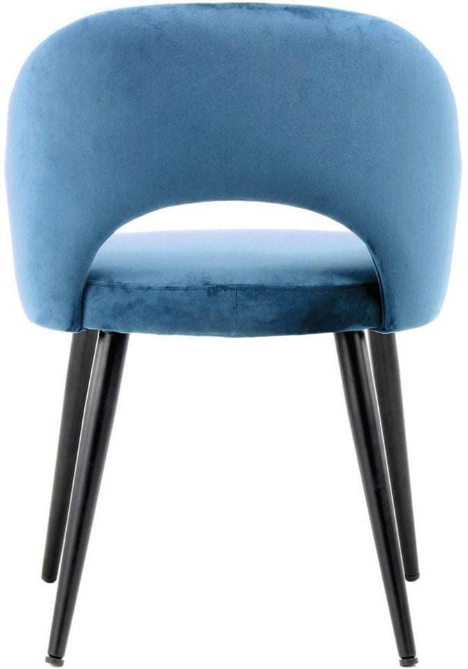 Kayoom Chaise »Joris 110 2er-Set , einfarbiges Design,mit Retro-Charakter« (Set) 2 cuismit Armlehne, bequem, Halbmond-Öffnung in der Rückenlehne