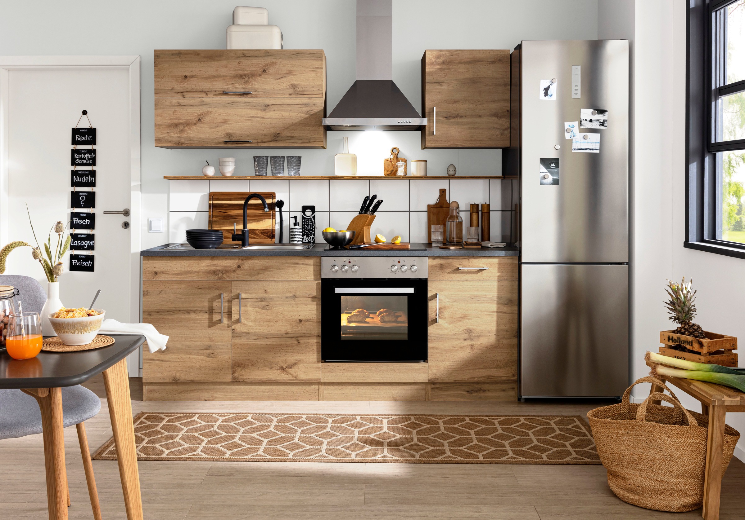 KOCHSTATION Armoire suspendue »KS-Colmar« 50 cm, avec poignée en métal