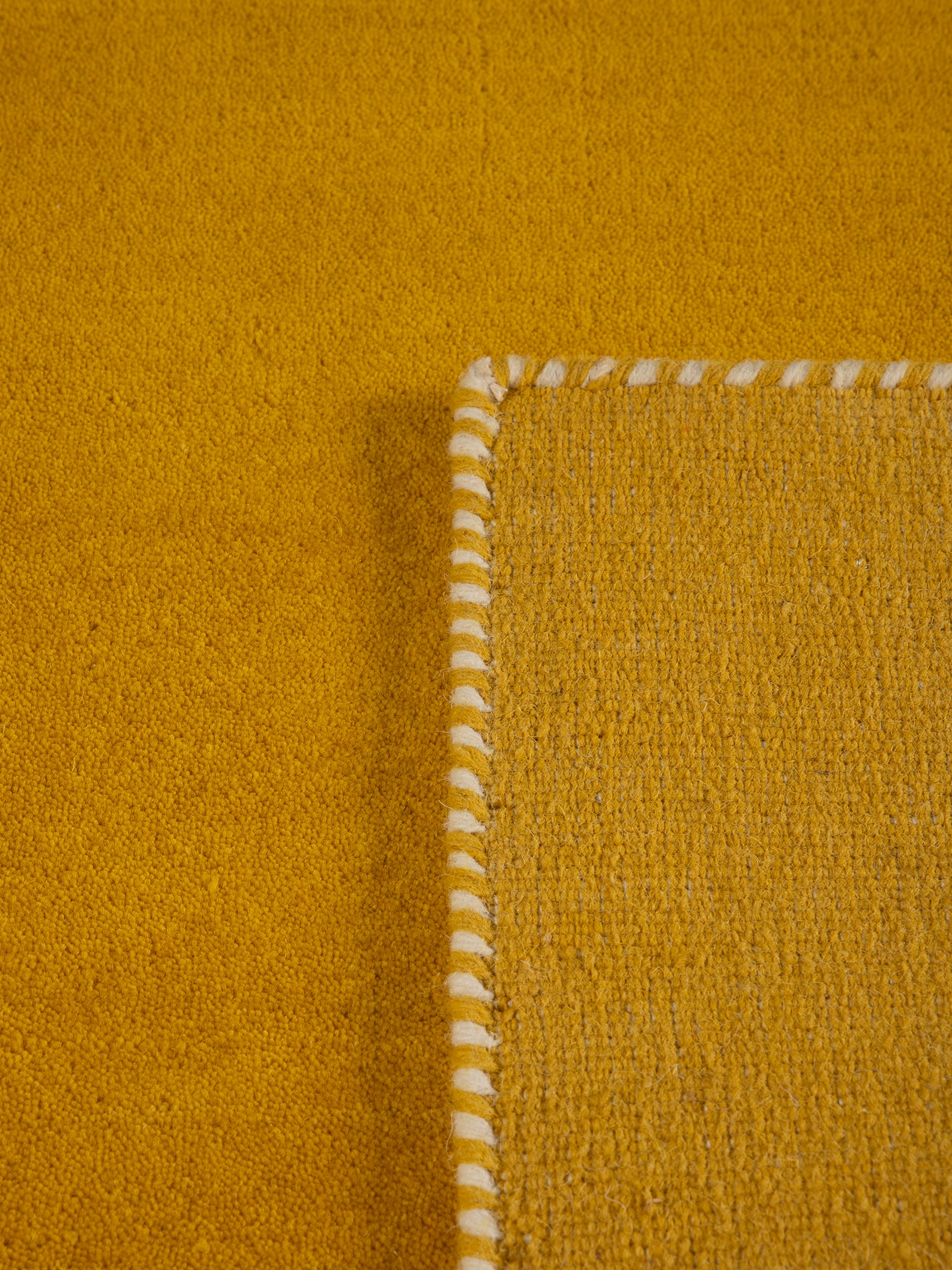 carpetfine Wollteppich »Gabbeh Lola Uni« rechteckig 14 mm Höhe mit natürlichem Pflanzenmaterial von Hand gewebt, auch in Rund
