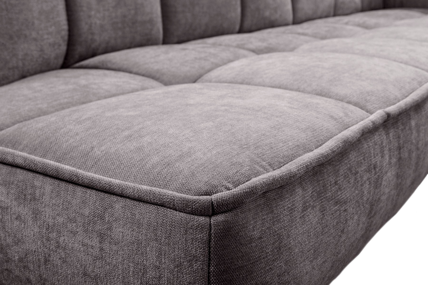 exxpo - sofa fashion Banc d'angle »Latte« moderne Sitz- und Rückensteppung, bequem und elegant, hoher Holzfuss