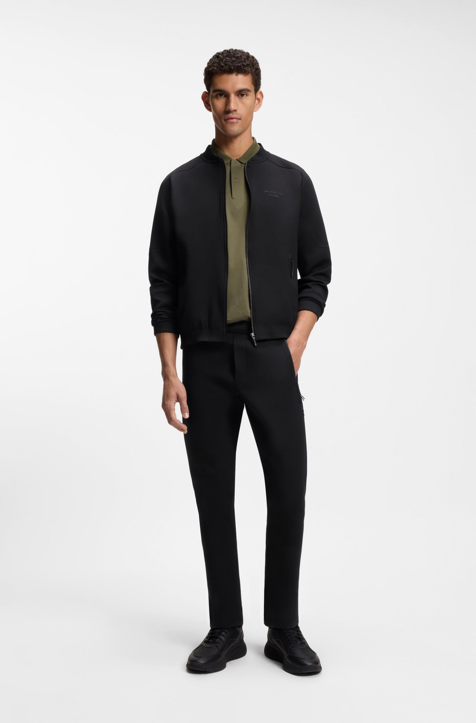 BOSS GREEN Veste sweat »Porsche Spirit 70 Capsule Collection« Premium Herrenmode Innovative Geruchskontroll-Technologie HEIQ MINT