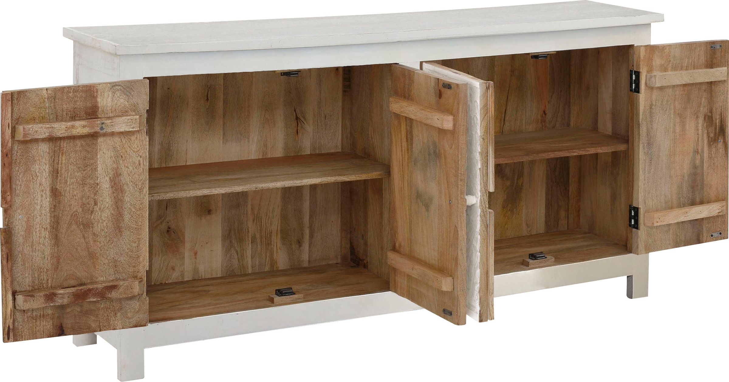 GOODproduct Sideboard »Fenris« Kommode aus massiven Mangoholz, Breite 175 cm