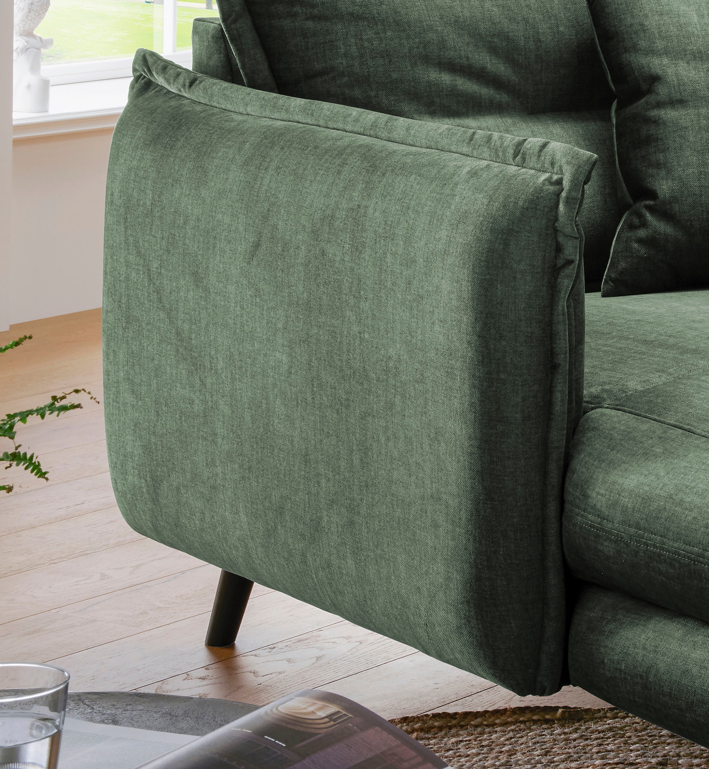 Home affaire Canapé 2 places »Lazio« moderner Sessel mit einer bequemen Polsterung, 2 Stk. Zierkissen