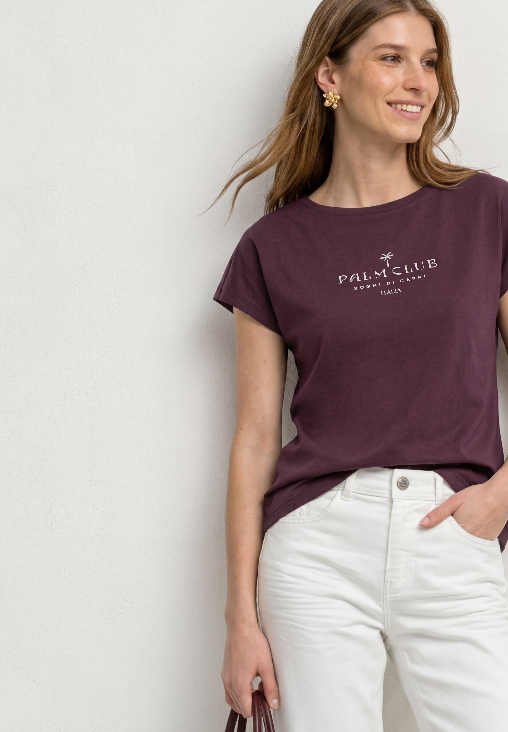 STREET ONE Haut de chemise Sommertop mit Wording