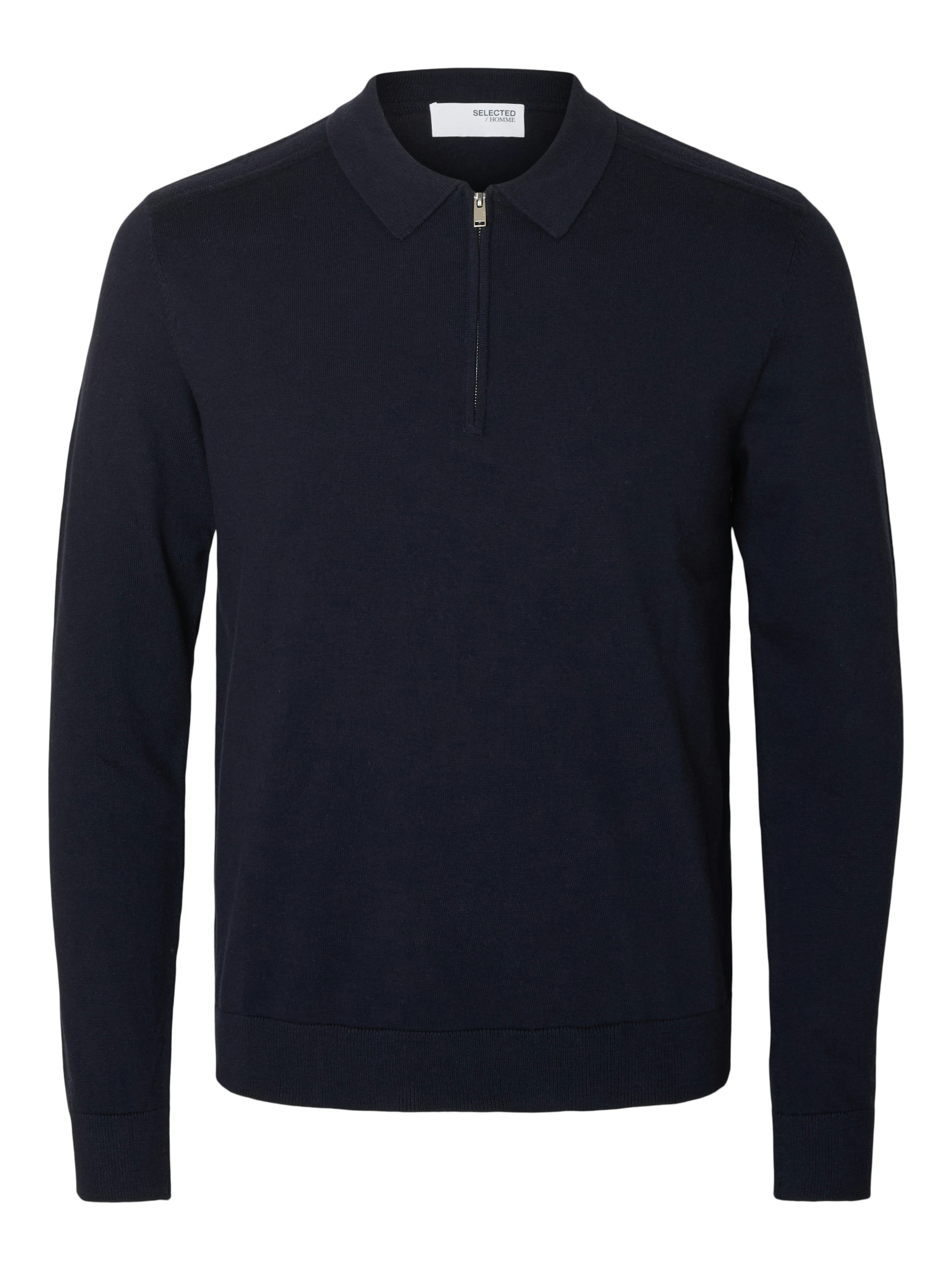 SELECTED Pull à col polo »SLHBERG LS HALF ZIP POLO NOOS«