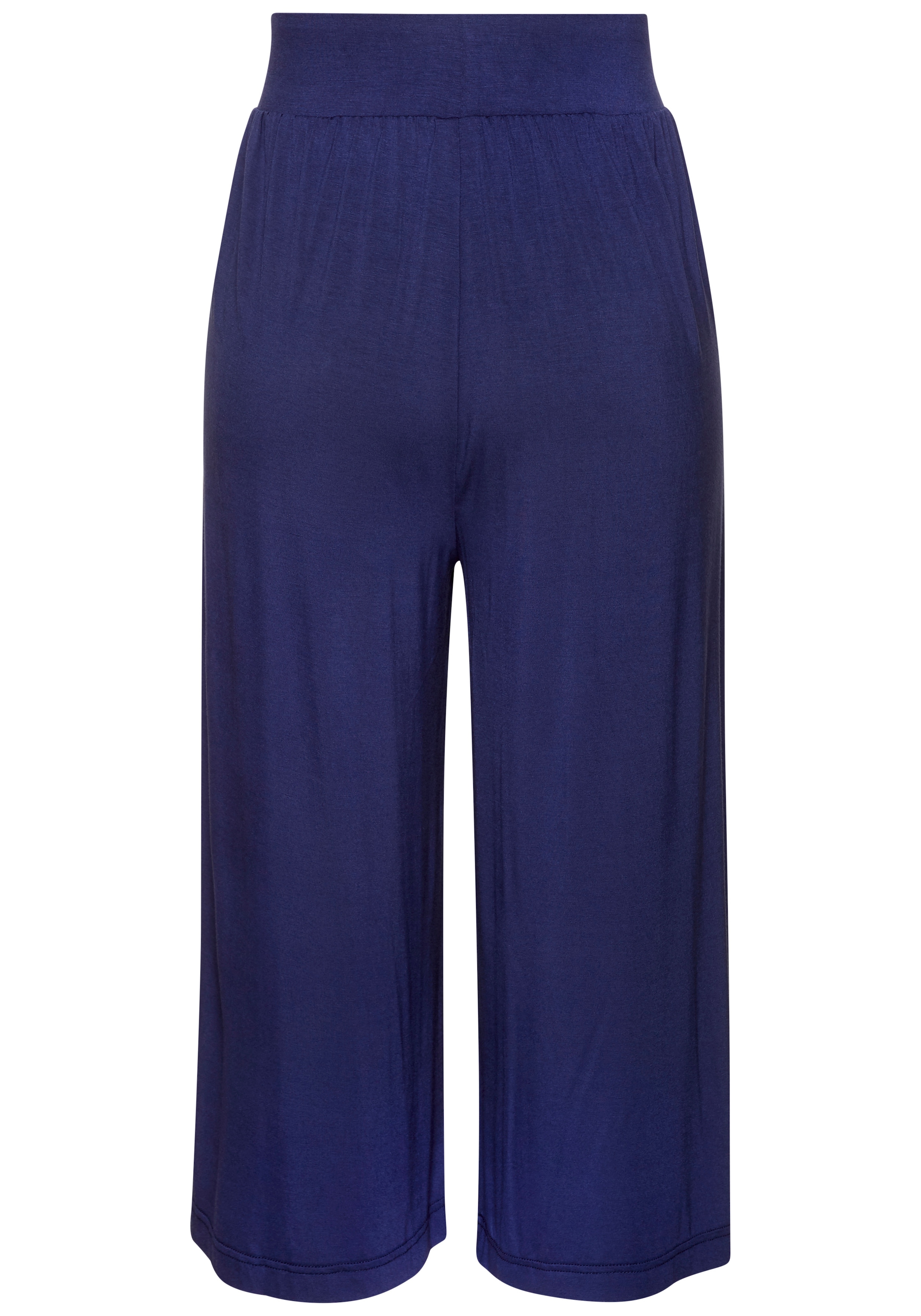 LASCANA Jupe-culotte »Sommerhose mit extra weitem Bein aus luftig-leichter Viskose«  bequeme Strandhose mit modischen Falten und Gummizug