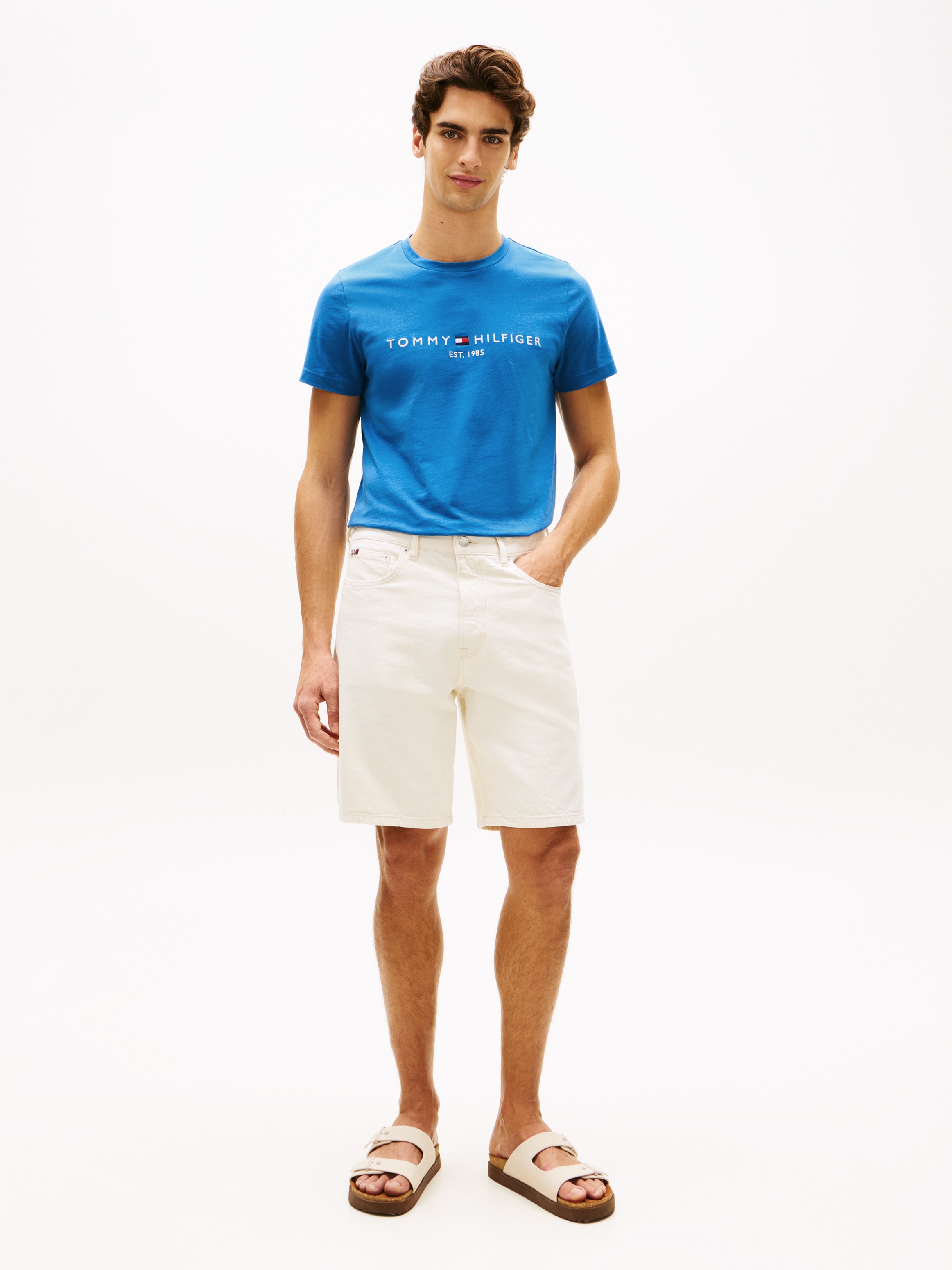 Tommy Hilfiger T-Shirt »TOMMY LOGO« aus reiner Baumwolle