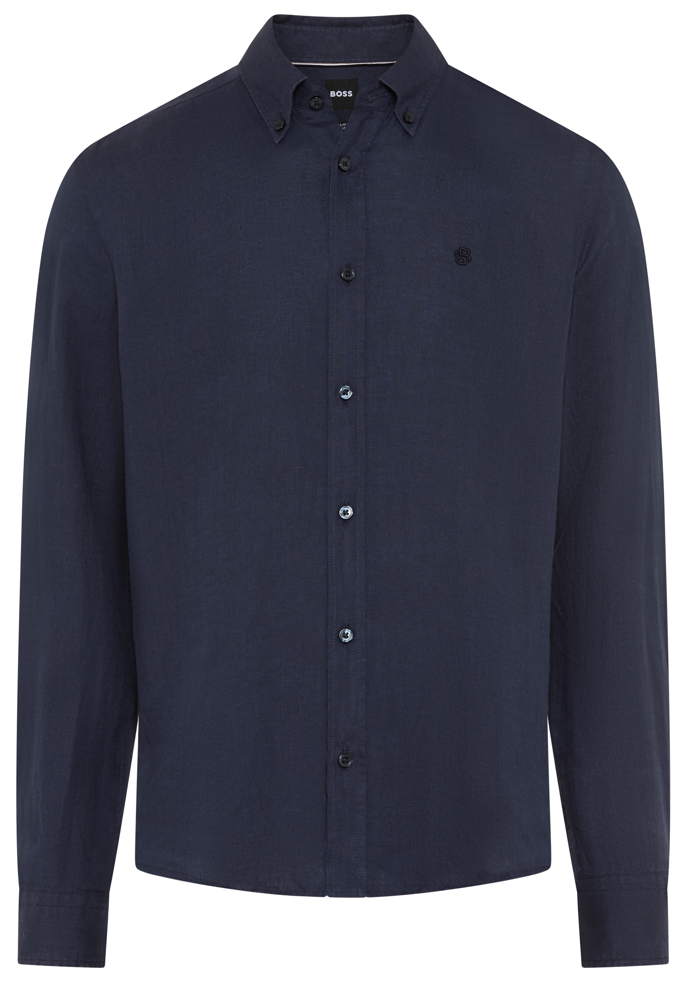 BOSS Leinenhemd »LIAM« 100% Leinen mit Button-Down-Kragen, regular fit