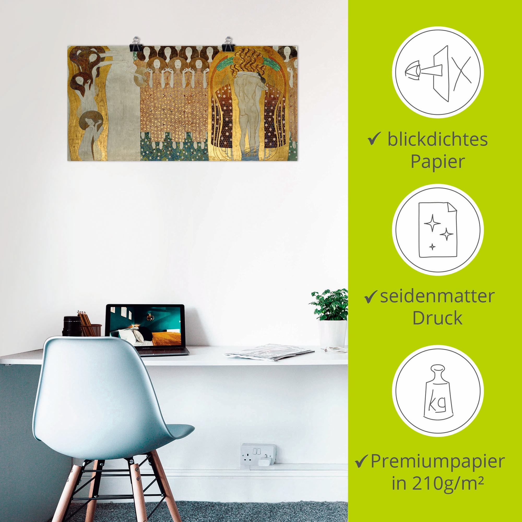 Artland Wandbild »Beethovenfries« Gruppen & Familien 1 Stk. tlg. als Leinwandbild, Poster, Wandaufkleber in verschied. Grössen