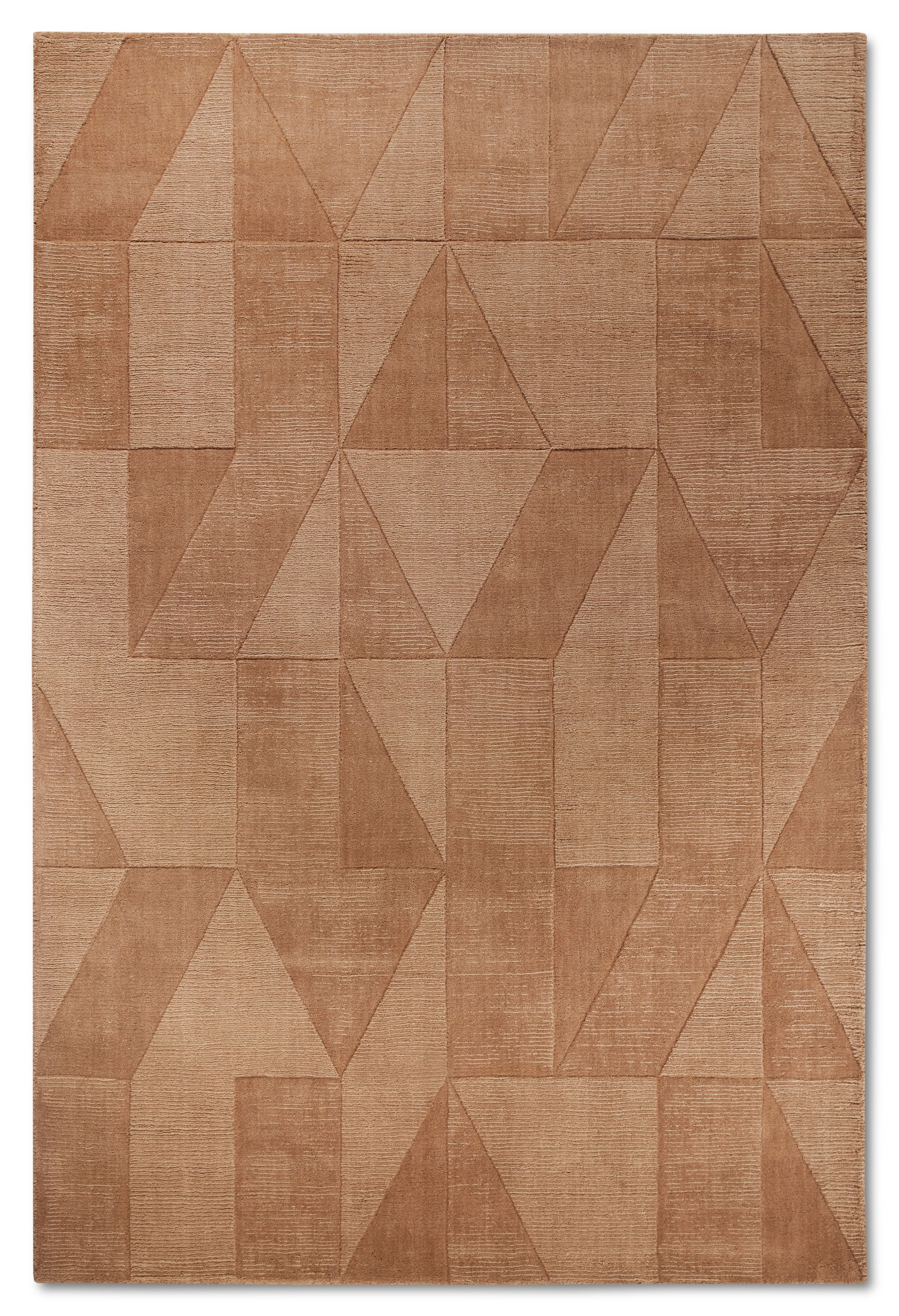 Villeroy & Boch Tapis en laine »Ursule« Rectangulaire 10 mm Höhe Läufer, handgewebt, Wolle, Natur, Wohnzimmer, Geometrie, Boho