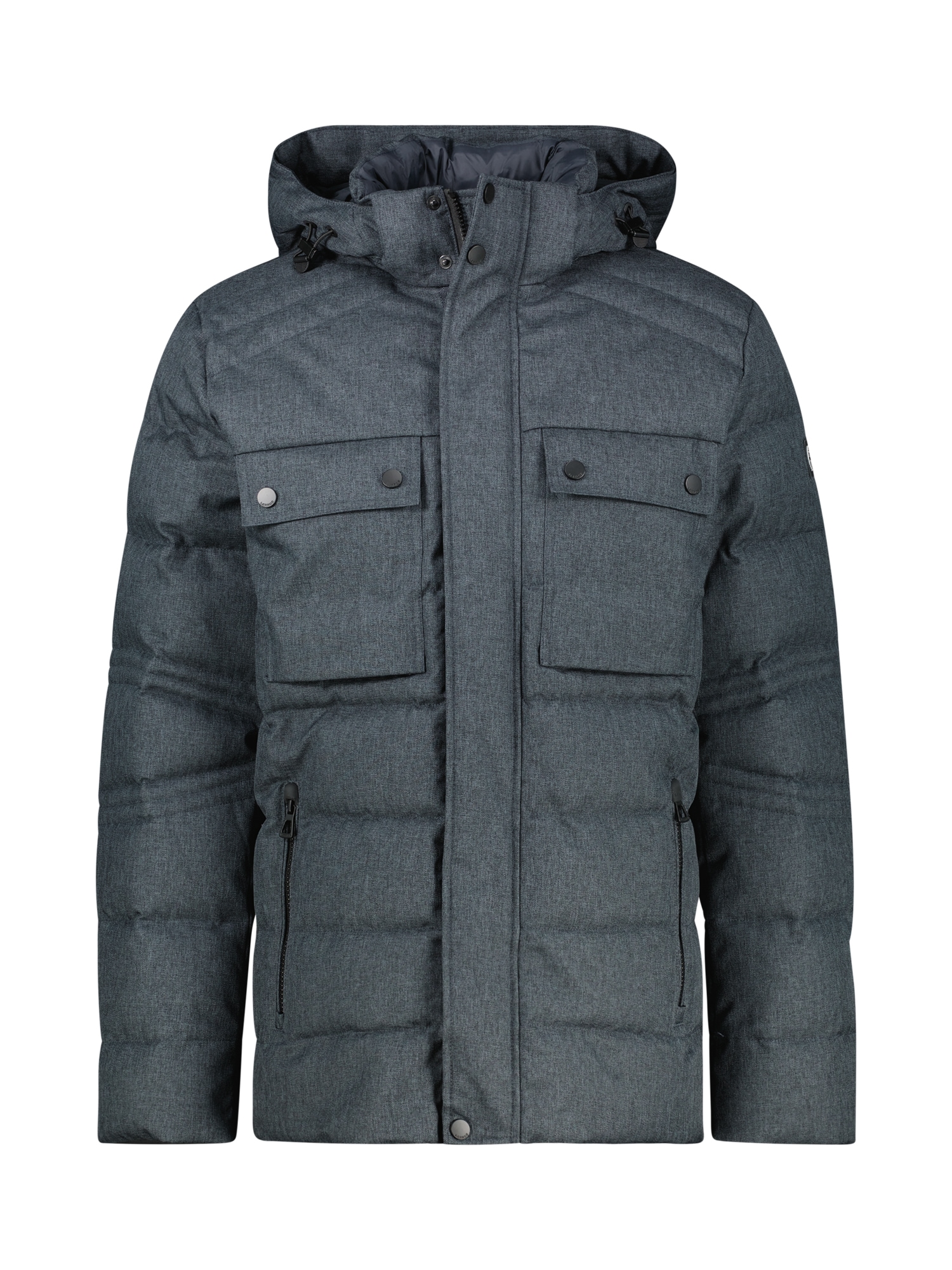 LERROS Outdoorjacke »LERROS Herren Fieldjacket in Woll-Optik« mit Kapuze Wasser- und windabweisend, atmungsaktiv