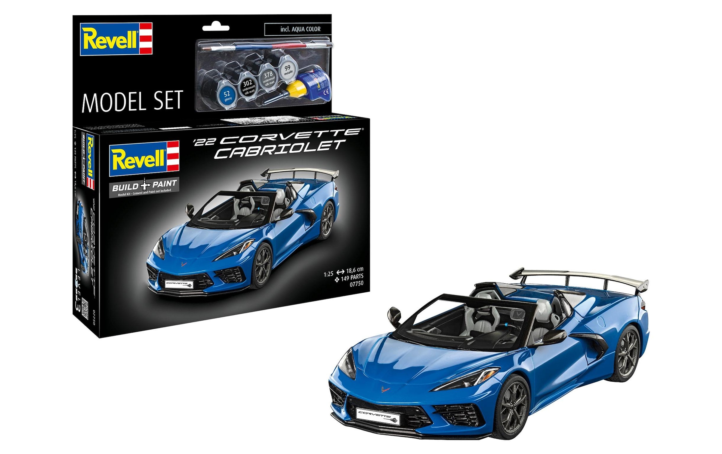 Revell® Kit de modèles réduits »Model Set Corvette C8 Cabriolet 1:25« 149 cuis tlg. 1:25