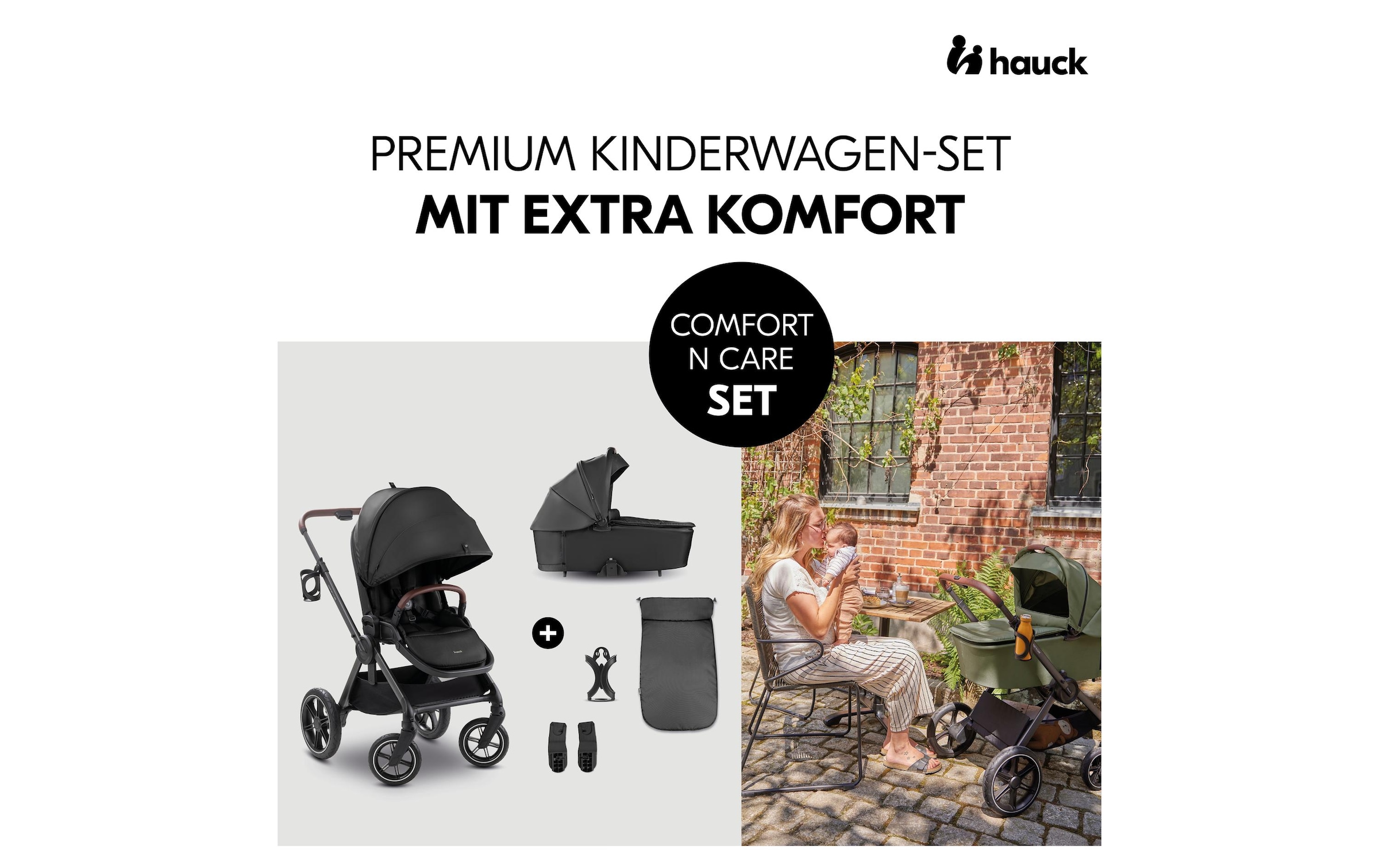 Hauck Kombi-Kinderwagen »Comfort N Care« 25 kg