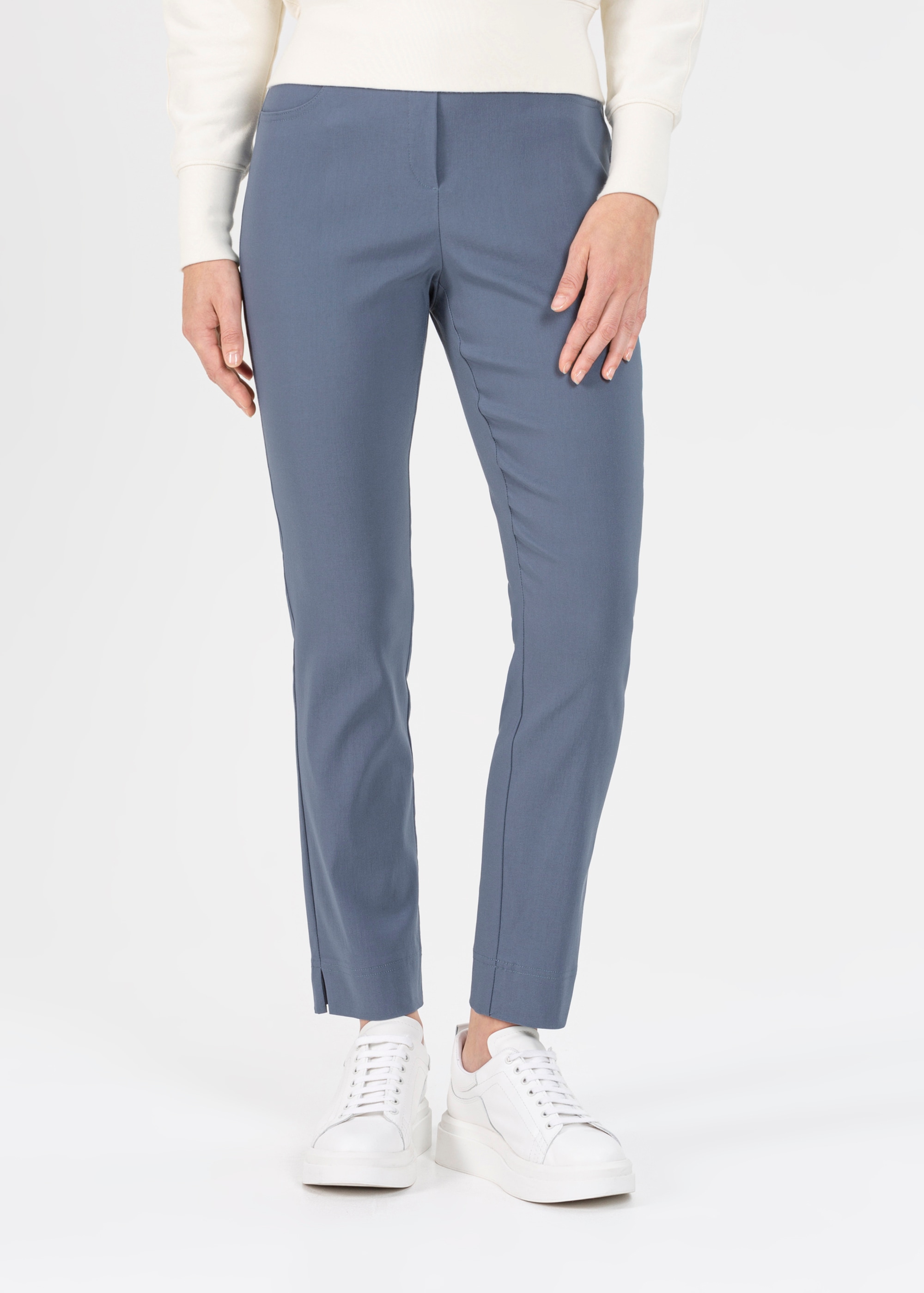 Stehmann Pantalon en tissu »Loli«  pantalon d'été avec fente à l'ourlet