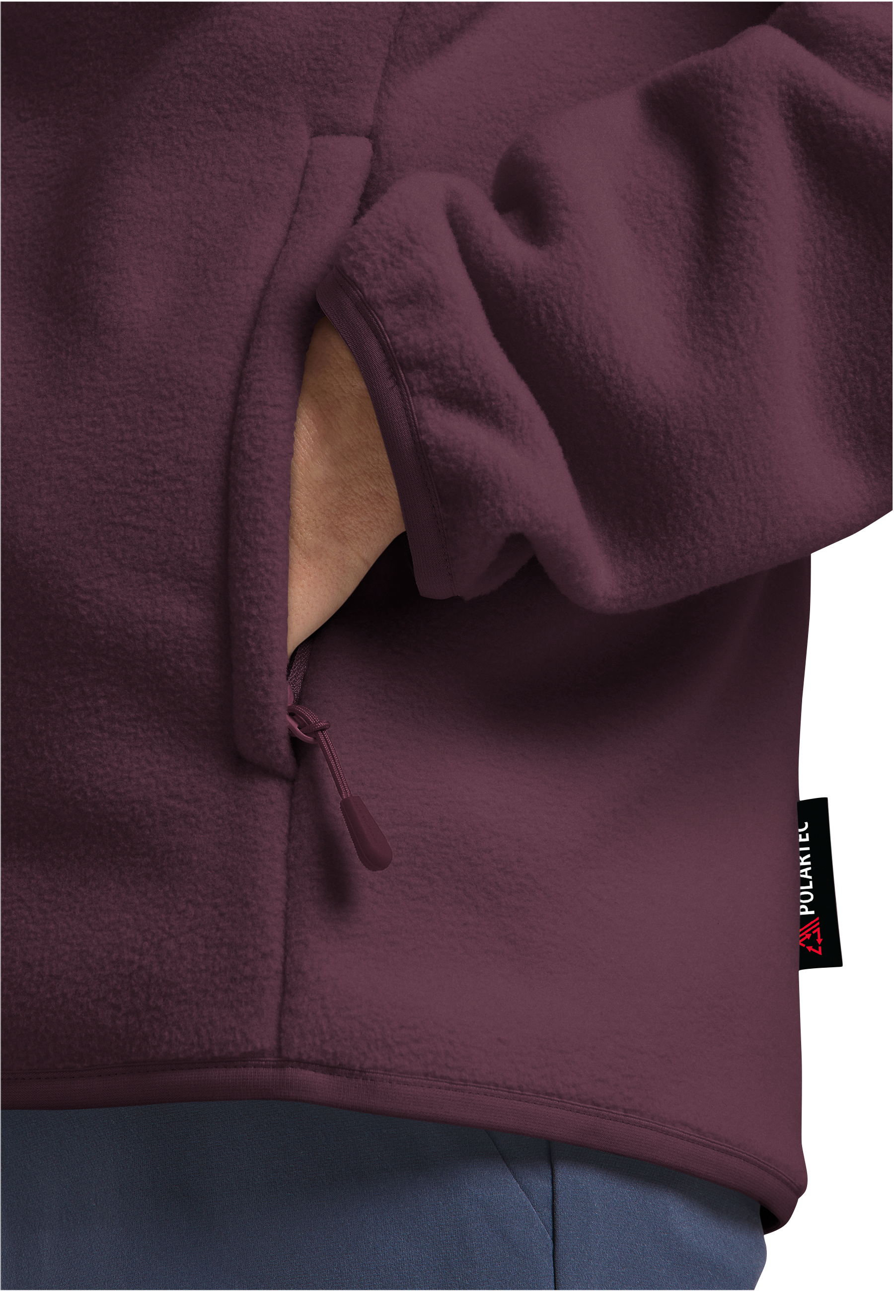 Jack Wolfskin Veste polaire »Moonrise« für Wandern und Trekking, aus recyceltem POLARTEC 200-Material