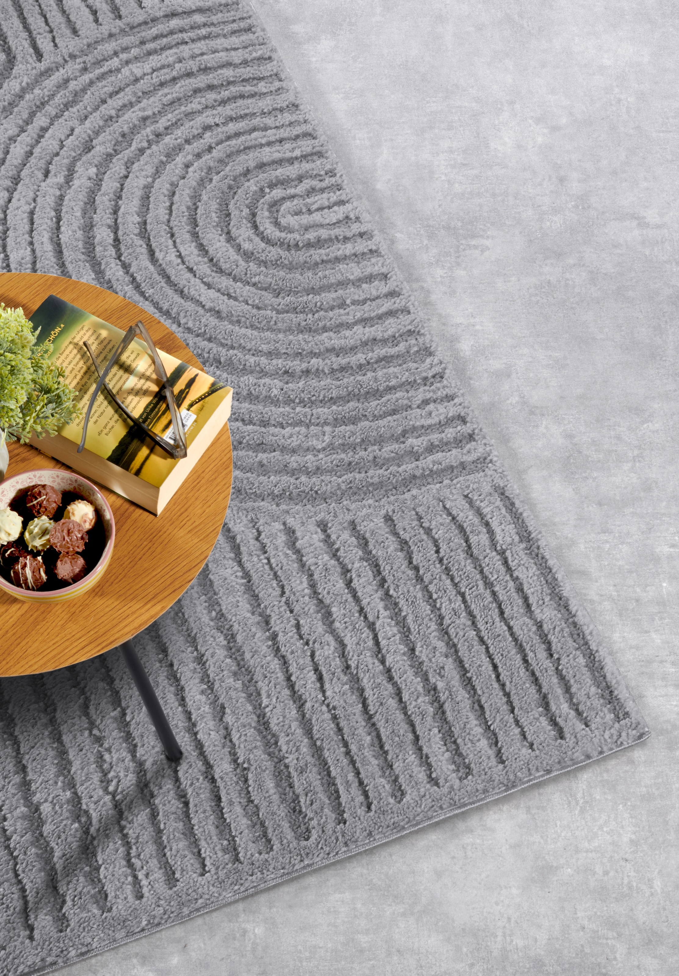 ELLE DECORATION Tapis design »Chappe« Rectangulaire 18 mm Höhe shaggy, coureur, moelleux, doux, poils longs, moderne, effet relief