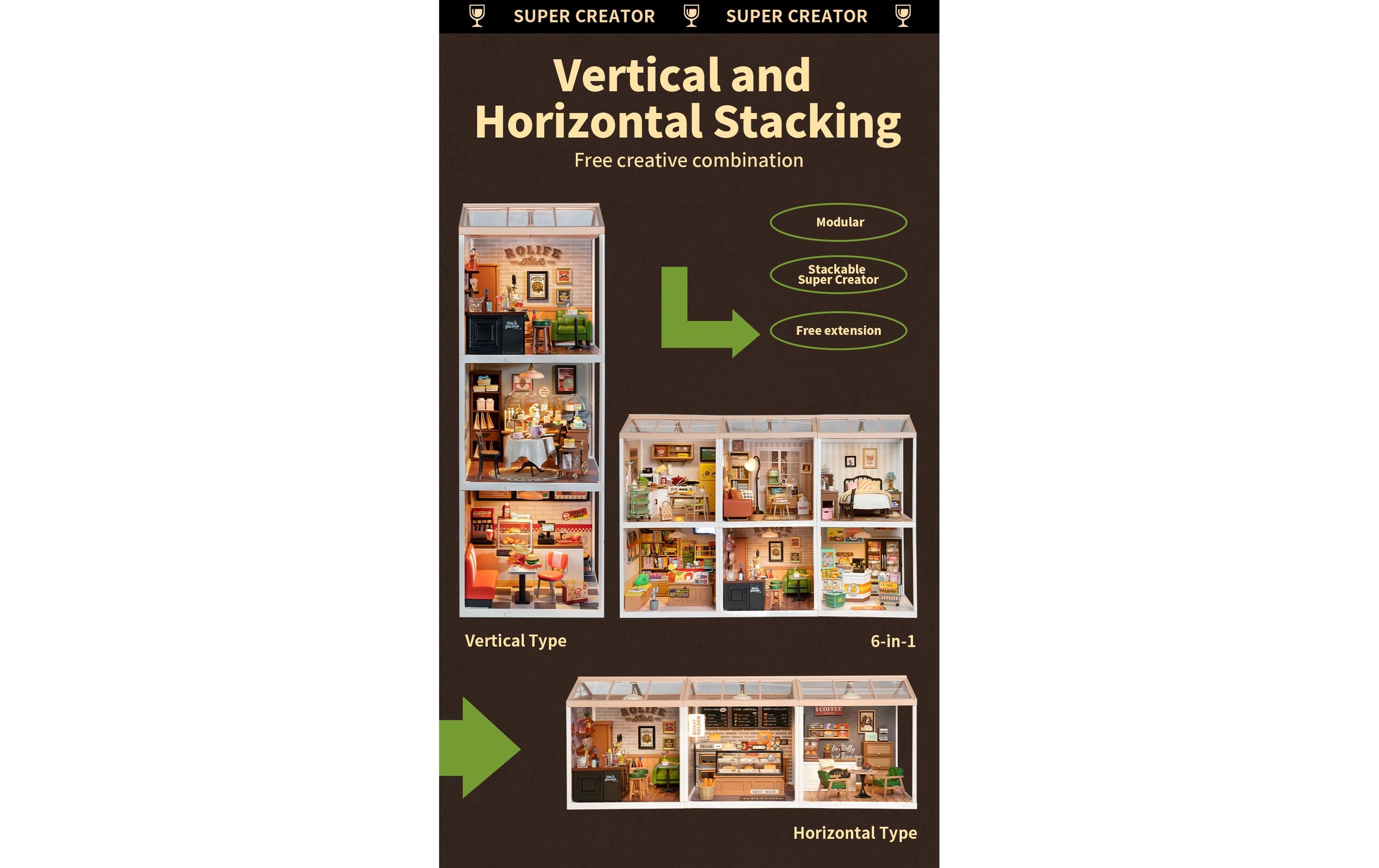   Modellbausatz »RoboTime Leisurely Cheers Bar«