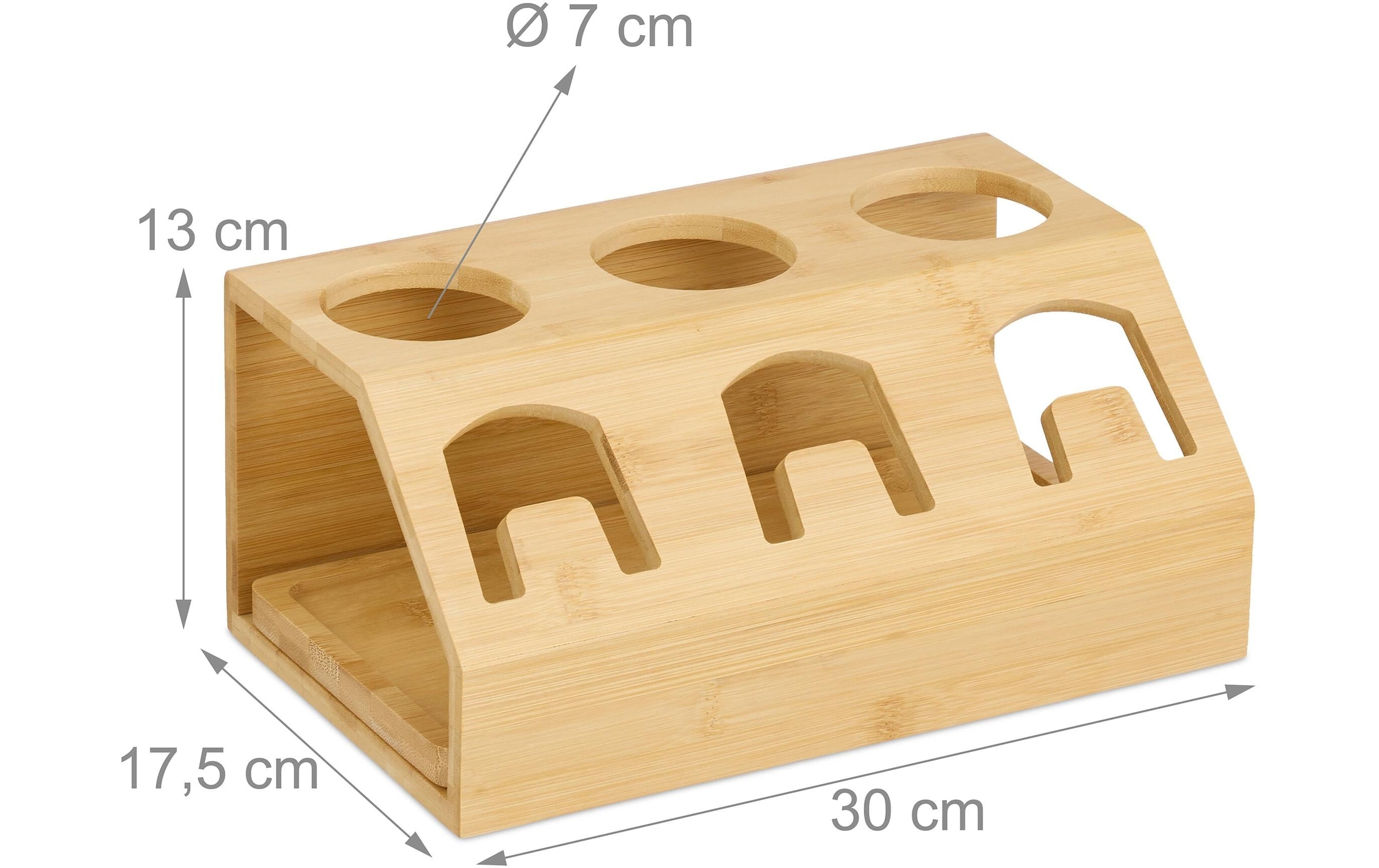 relaxdays Flaschenhalter »für 3 Flaschen«