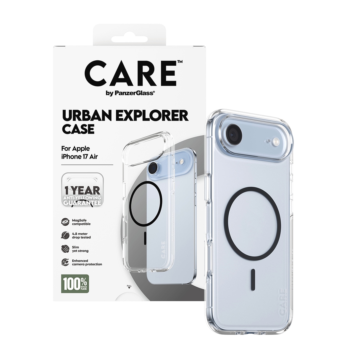 CARE by PanzerGlass Handyhülle »Urban Explorer Case für Apple iPhone Air« Apple iPhone Air Backcover, Schutzhülle, Handyschutzhülle, Case, Schutzcase, stossfest