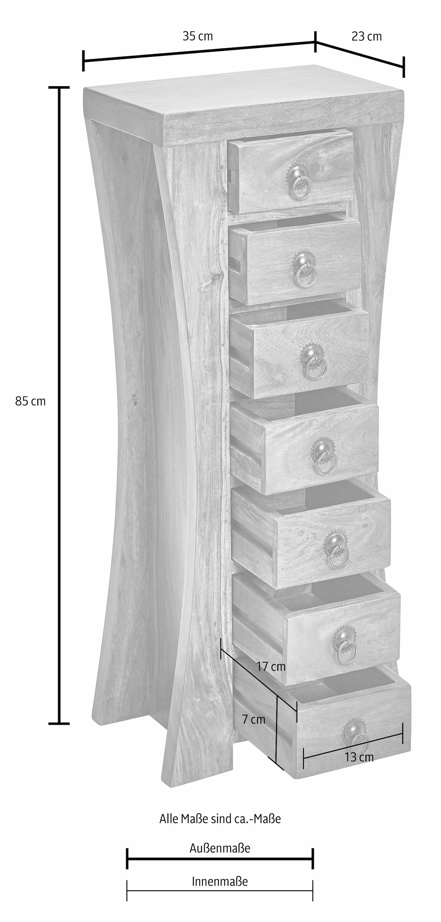 GOODproduct Commode Breite 35 cm in geschwungener Form