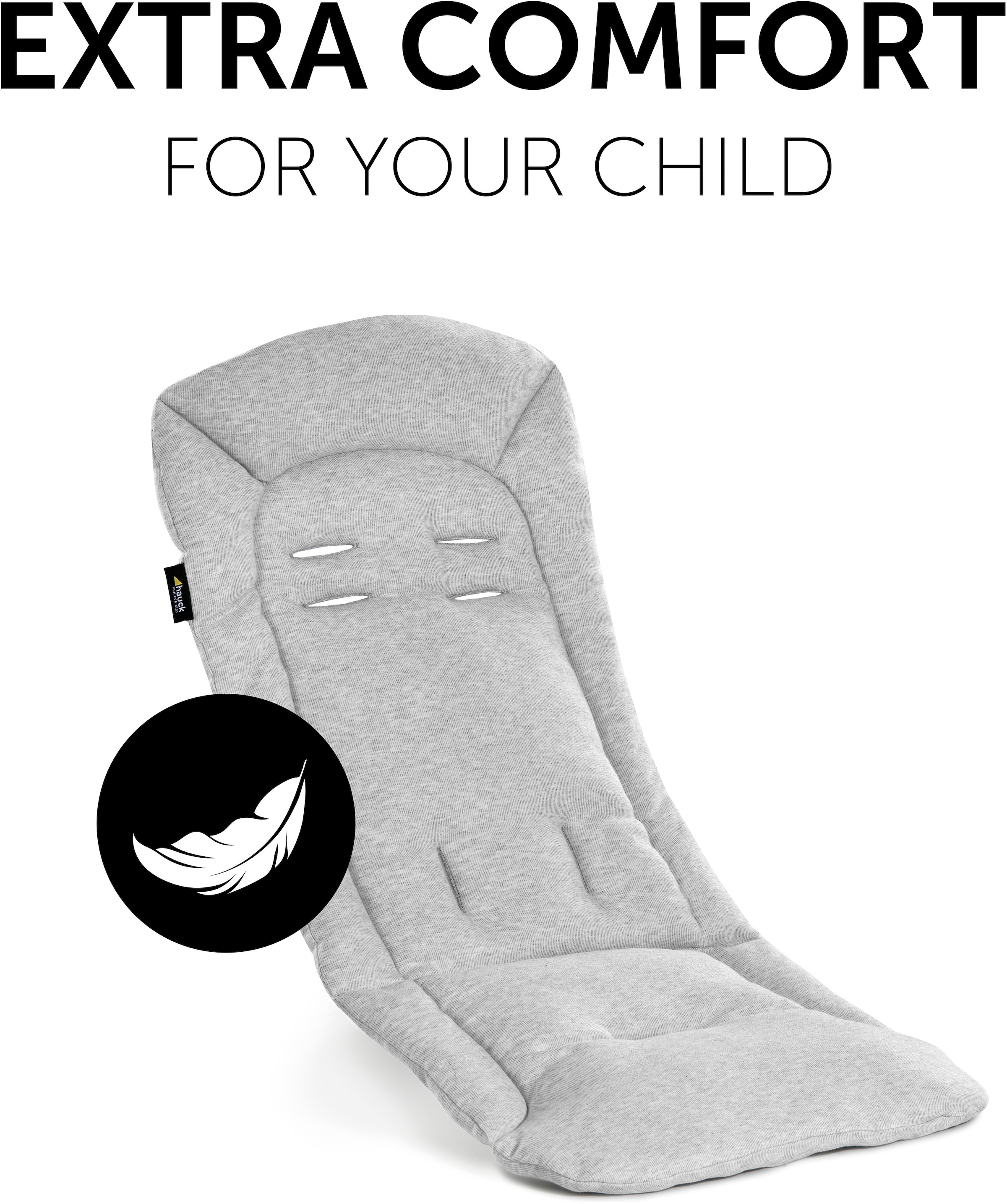 Hauck Kinderwagen-Sitzauflage »Seat Liner, Light grey« auch für Buggys geeignet