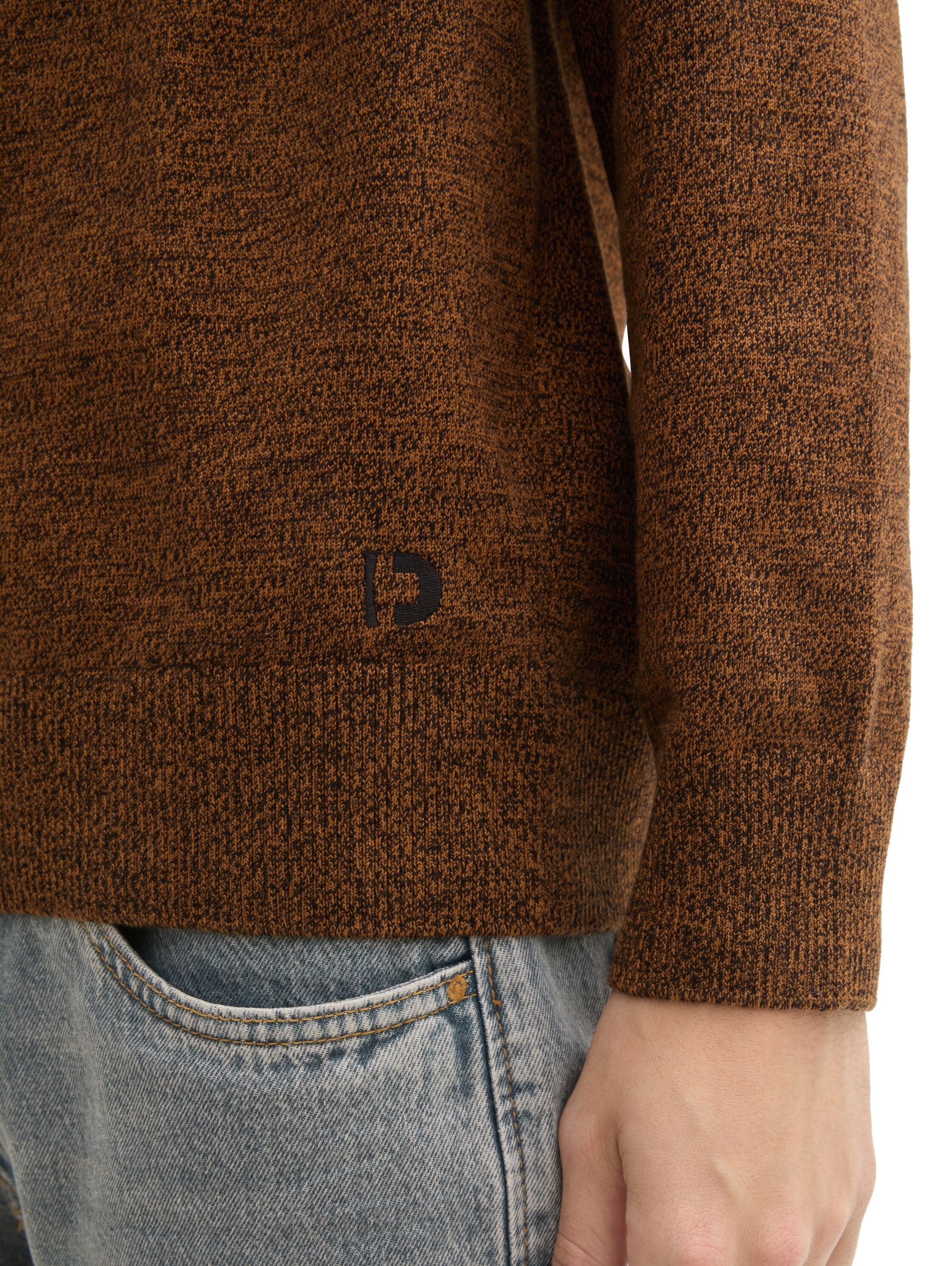 TOM TAILOR Denim Pull en tricot in melierter Optik