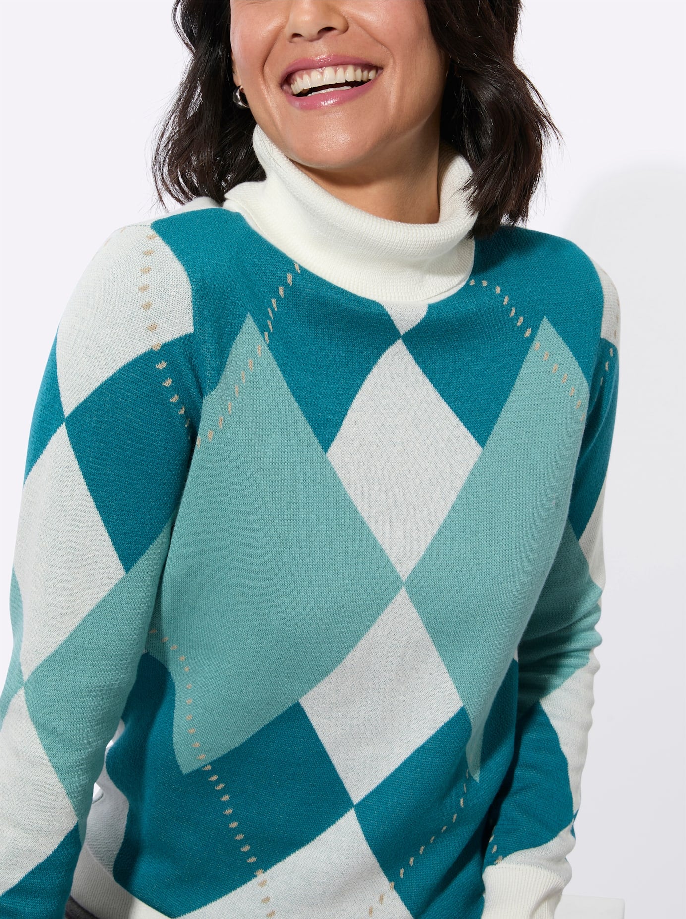 Casual Looks Pull à col roulé »Rollkragen-Pullover«