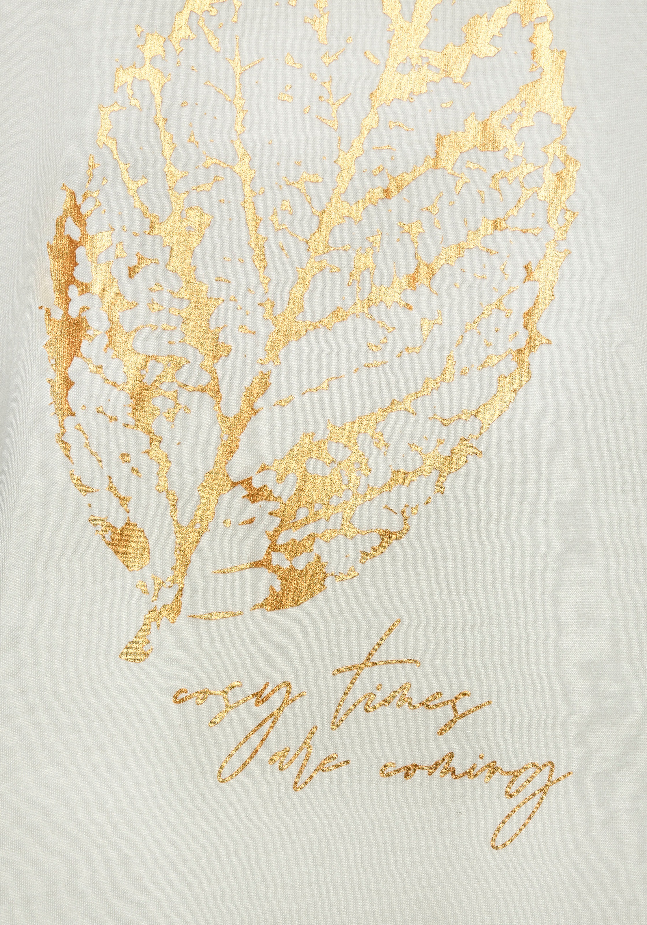 LASCANA Pyjamaoberteil 1-teilig,  mit Folienprint