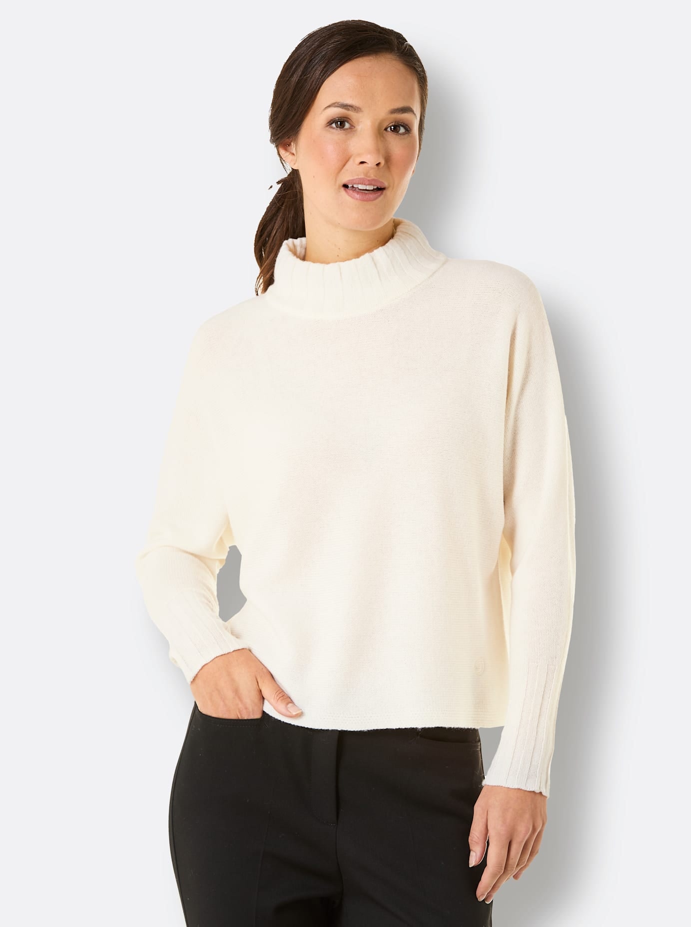 CREATION L PREMIUM Pull à col montant »Merino-Kaschmir-Pullover«