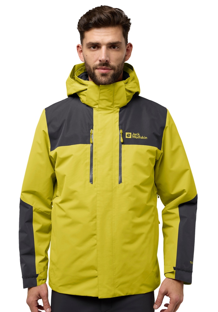 Jack Wolfskin 3-in-1-Funktionsjacke »JASPER 3IN1 JKT M« mit Kapuze mit abnehmbarer, gefütterter Kapuze, wasserdicht, winddicht