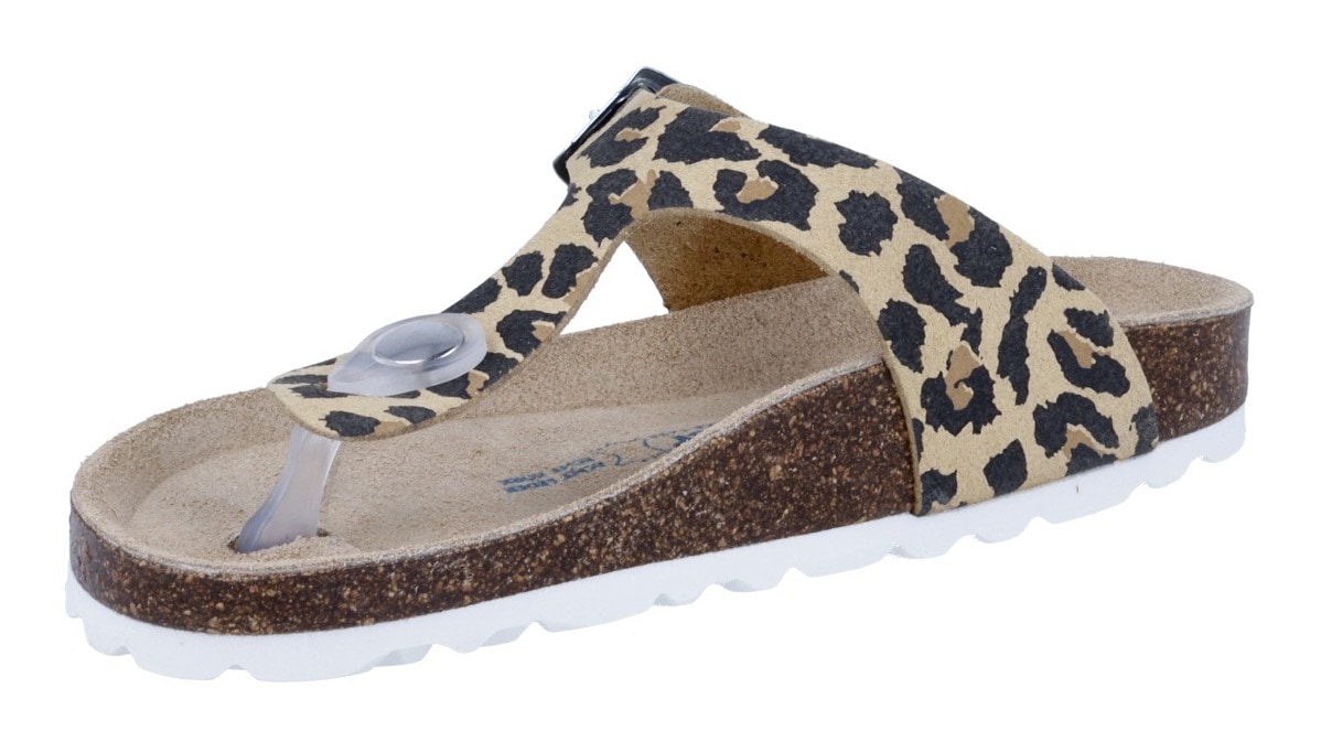 Richter Zehentrenner »Bio«  Sandale im Animal-Look, Grössenschablone zum Download, mit WMS