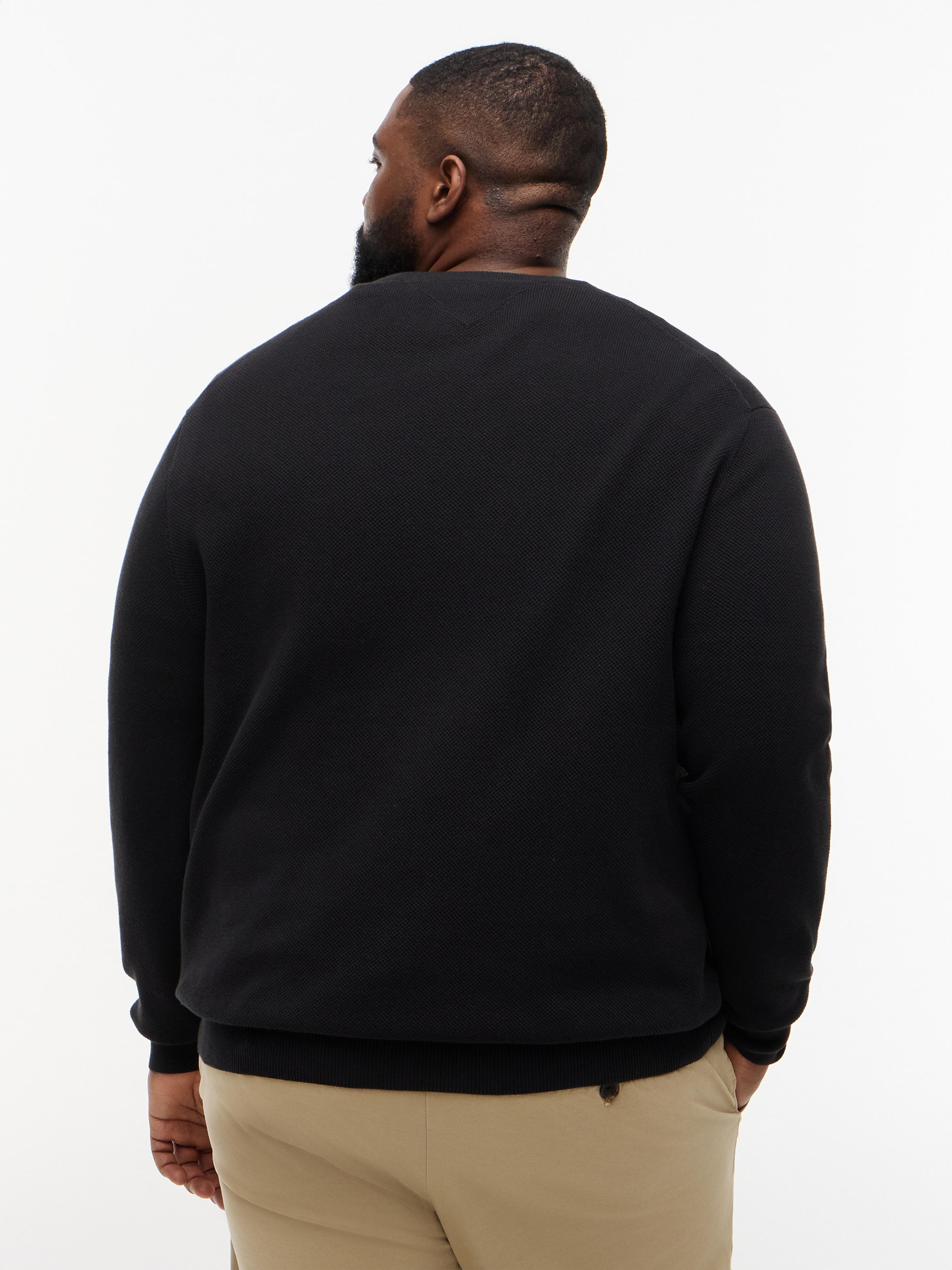 Tommy Hilfiger Big & Tall Pull à col rond »ESSENTIAL STRUCTURE CREW NECK« Grosse Grössen, regular fit