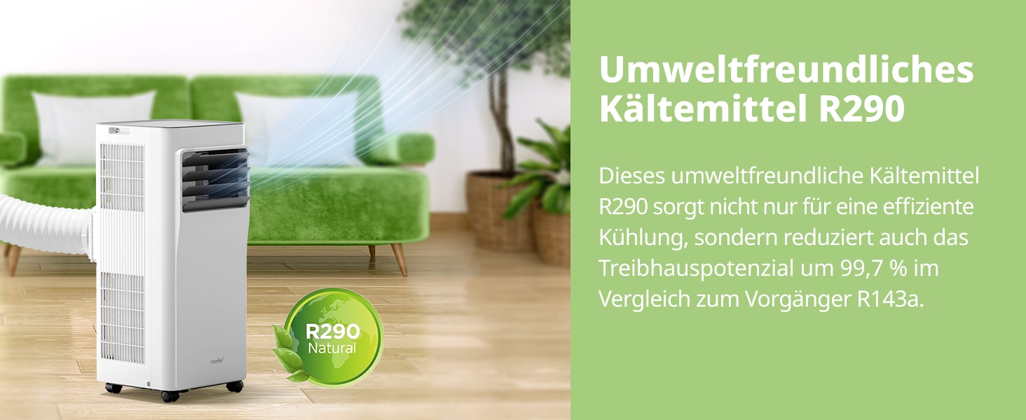 comfee 3-in-1-Klimagerät »»Easy Cool 9000« starker Luftstrom, App und Sprachsteuerung möglich« für Räume bis zu 33 m², mit Temperatursensor