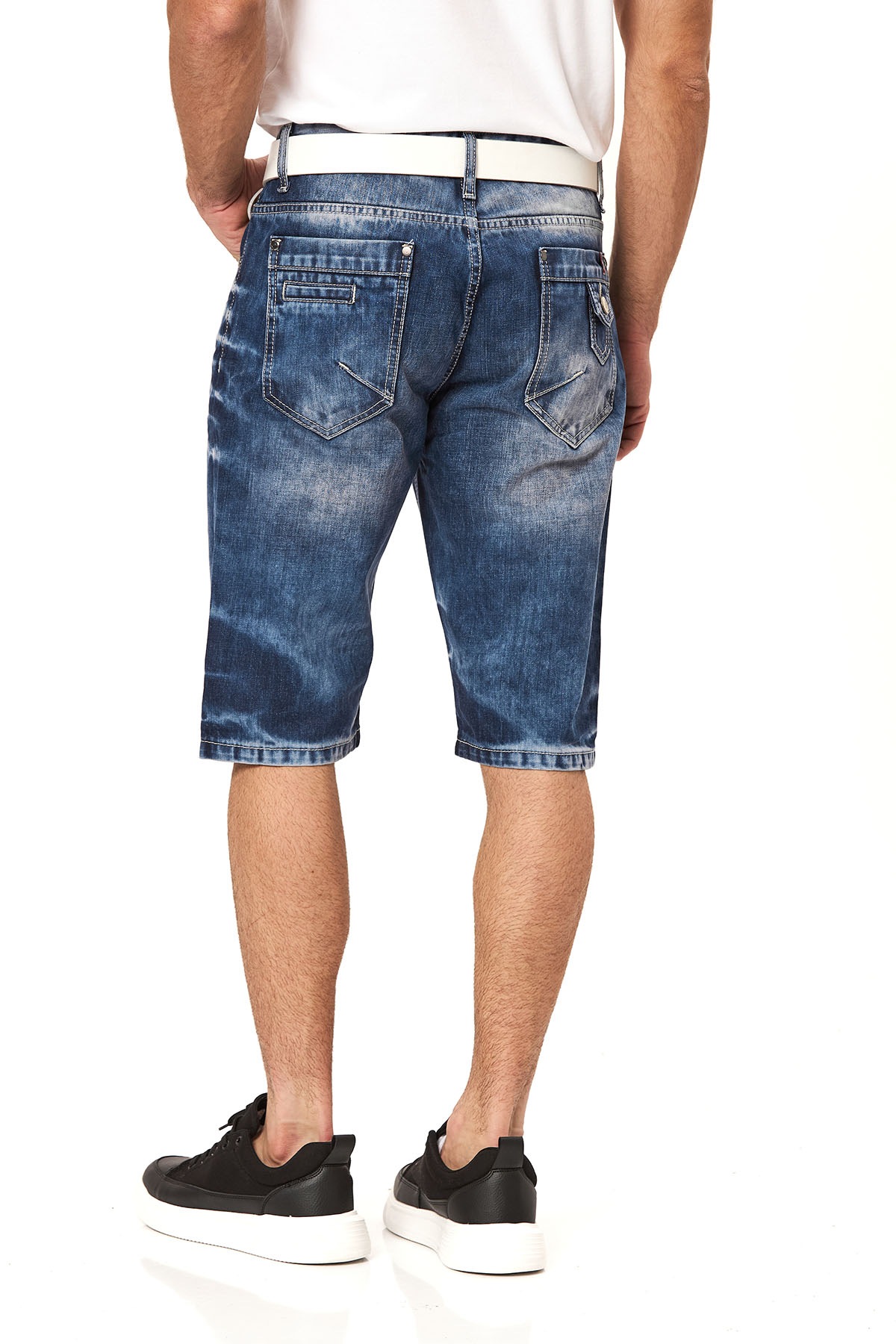 Cipo & Baxx Bermuda en jean Baumwolle, regular fit