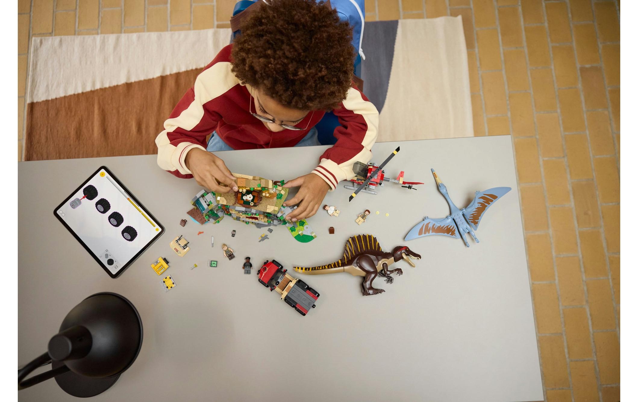 LEGO® Briques de jeu »Jurassic World Spinosaurier und Quetzalcoatlus: Hubschrauber«