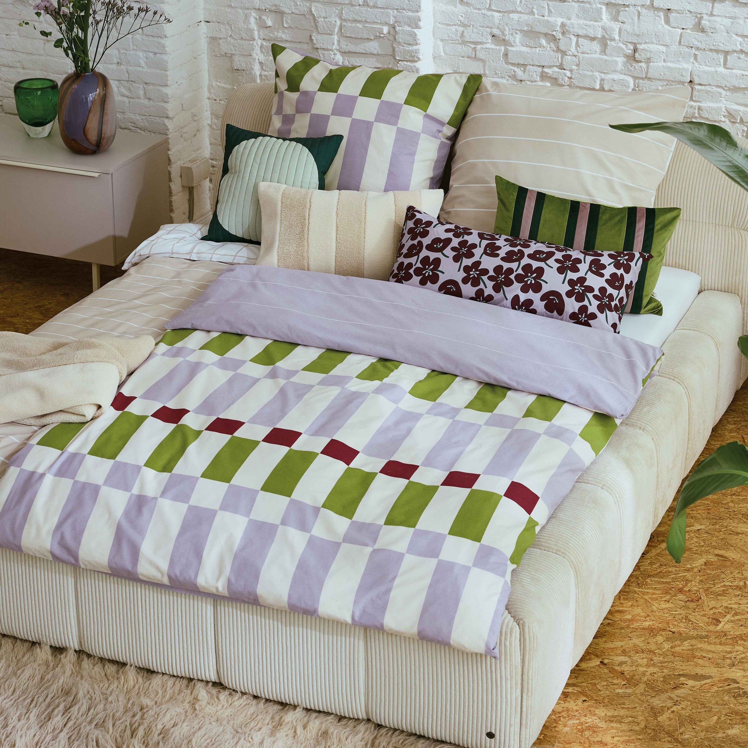 TOM TAILOR HOME Wendebettwäsche »BOLD CHECK in Gr. 135x200cm oder 155x220cm« 2 Stk. new bedroom, gewebtes Label