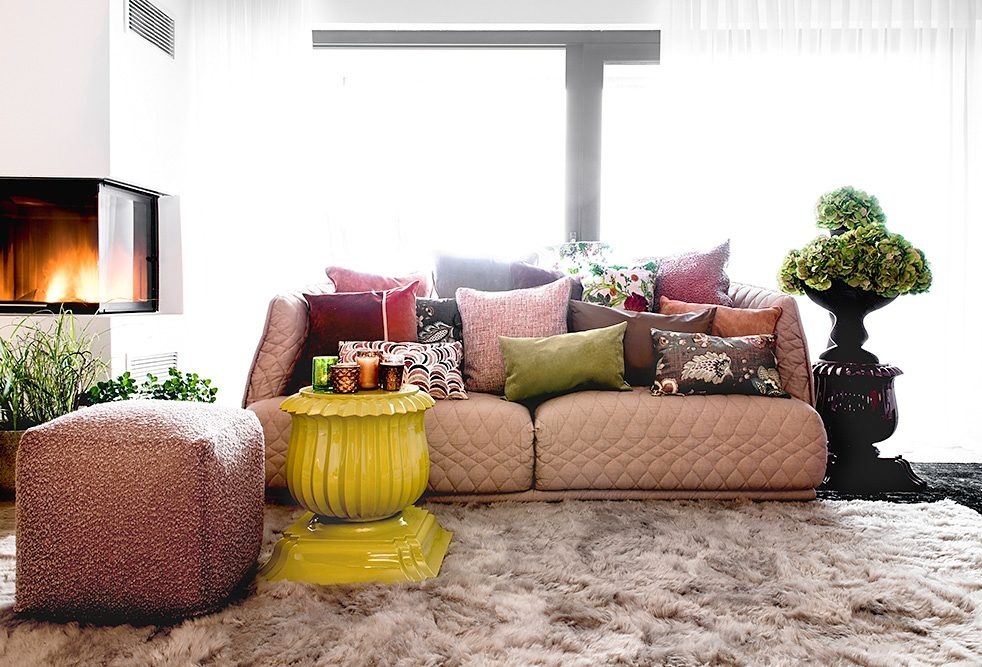 H.O.C.K. Coussin décoratif »Versatil Uni« Kissenhülle mit Füllung, 1 Stück