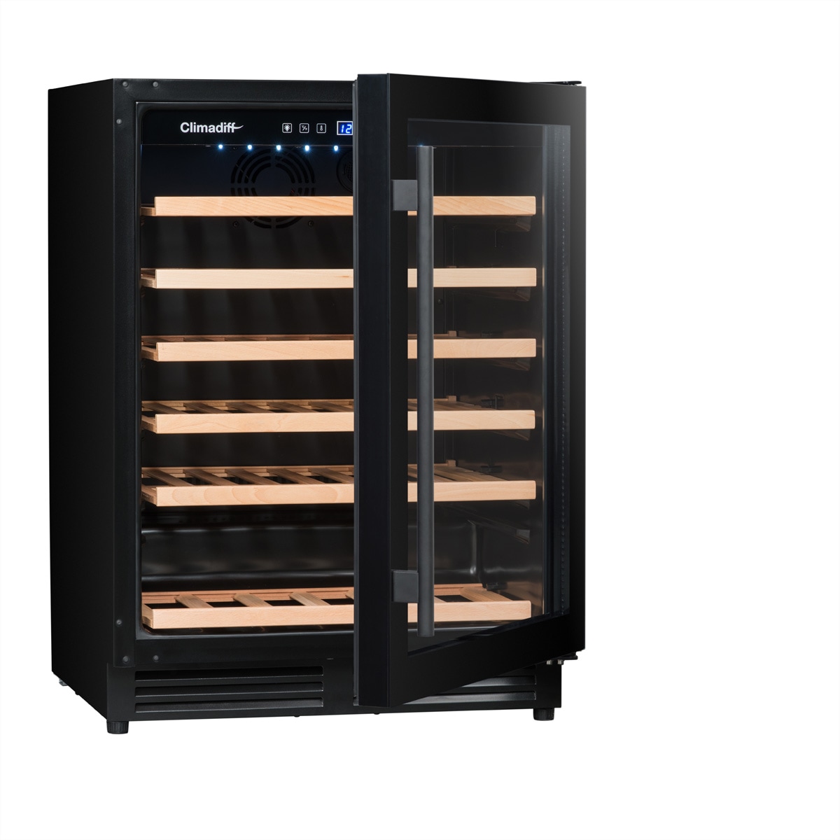 CLIMADIFF Réfrigérateur à vin »Climadiff Weinkühlschrank CBU51S2B, Freistehend, 1 Zone, 51 Flaschen«