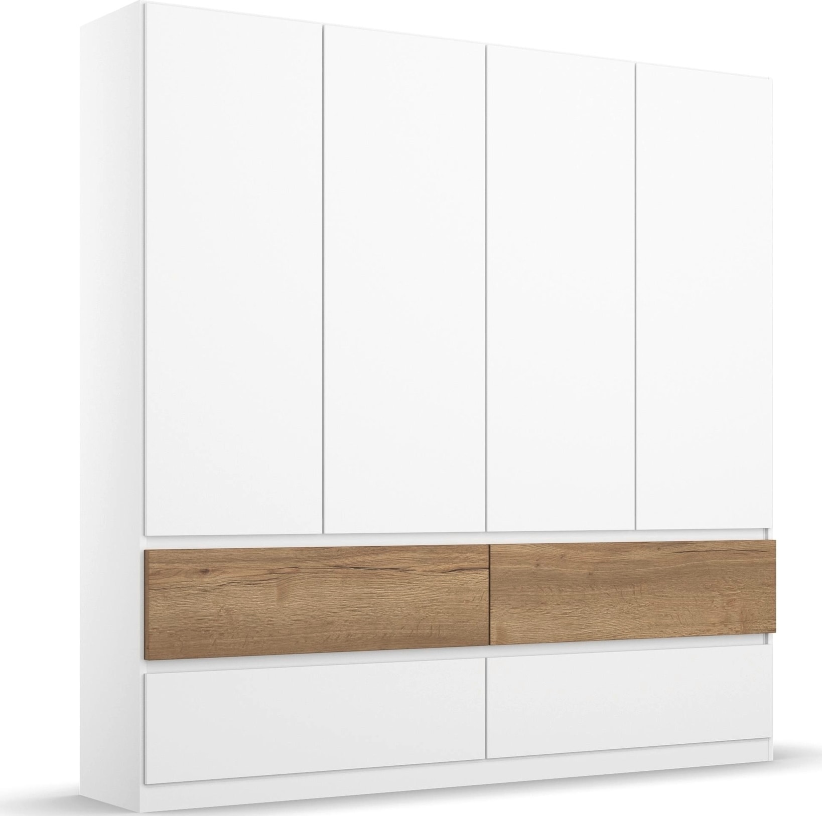 rauch Armoires à vêtements »Schrank Garderobe Schlafzimmerschrank Ankleide Mietswohnung WINNIPEG« façade sans poignée, tiroirs avec rainure de préhension, aussi avec éclairage