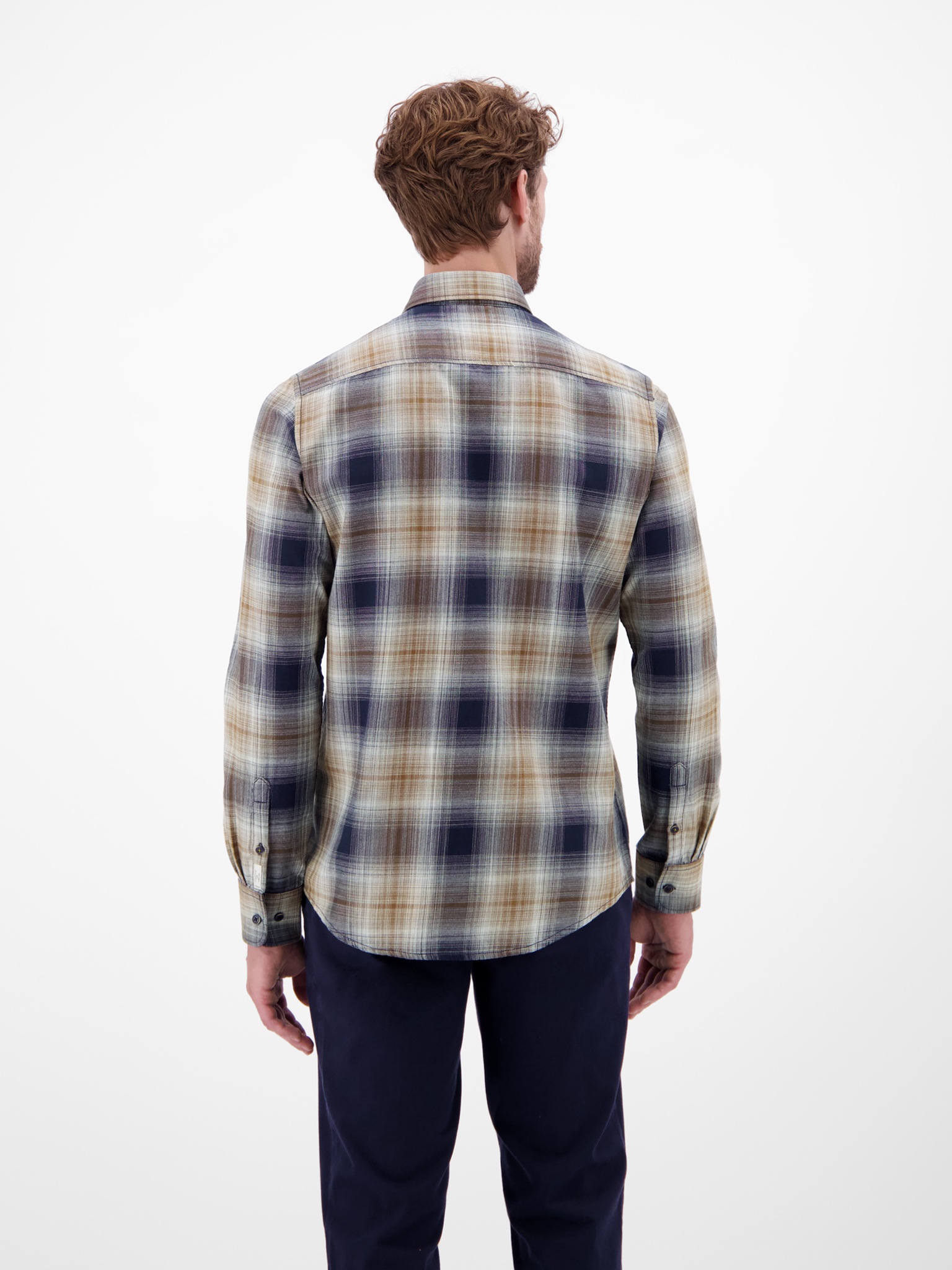 LERROS Chemise à manches longues mit Karo Muster