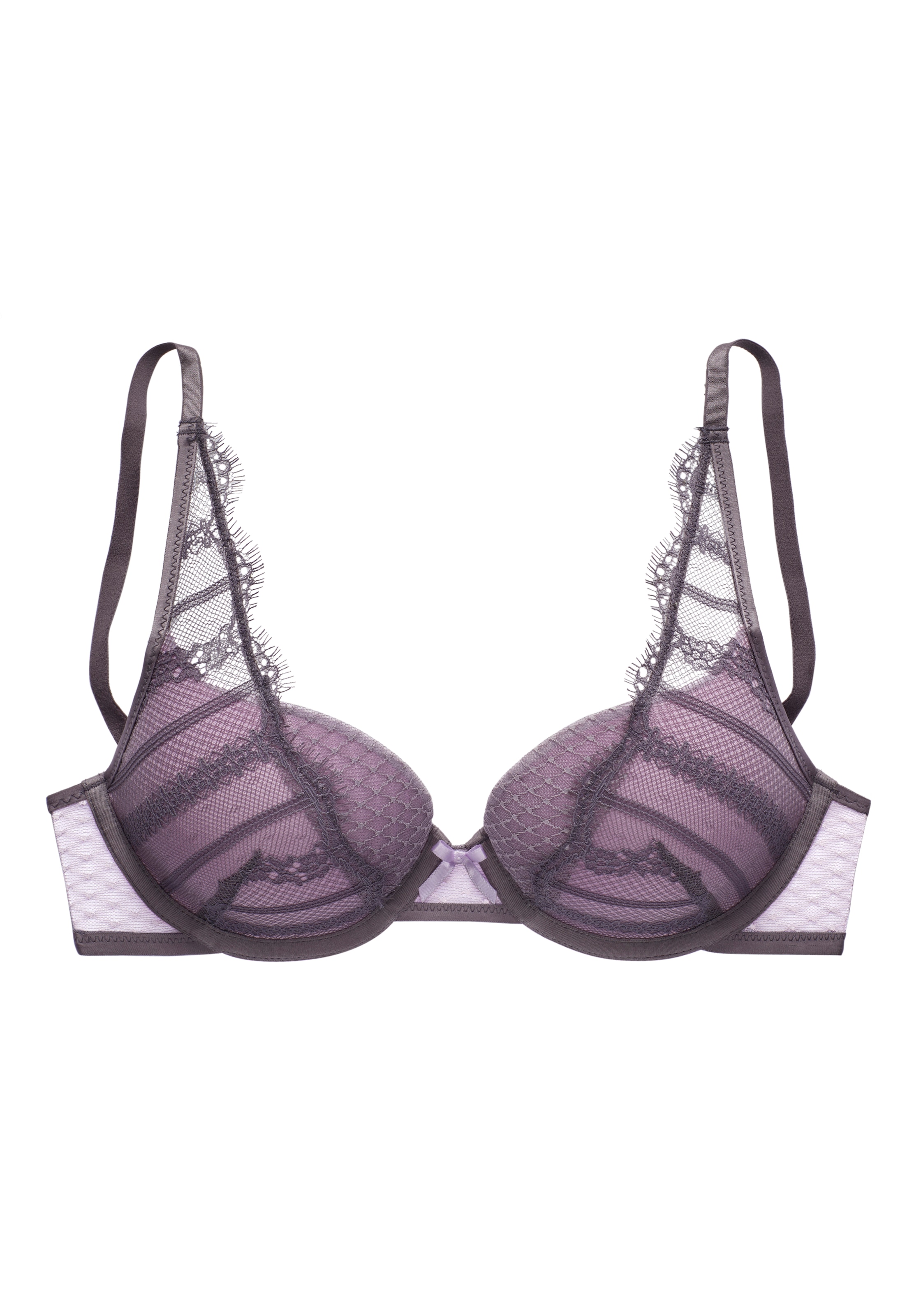 LASCANA Soutiens-gorge moulés avec armature en design High-Apex en dentelle, lingerie sexy