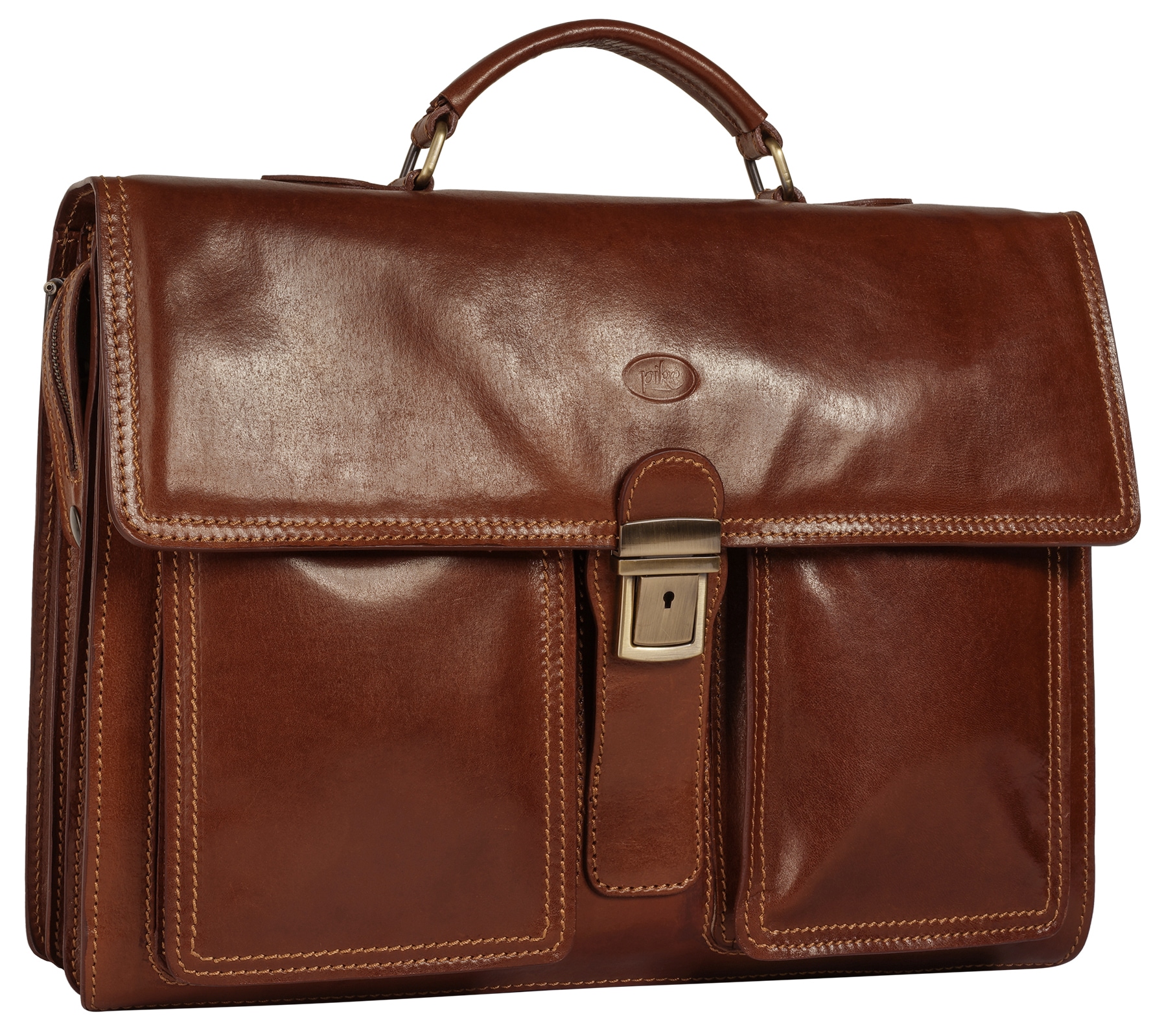 Piké Mallette echt Leder, Made in Italy