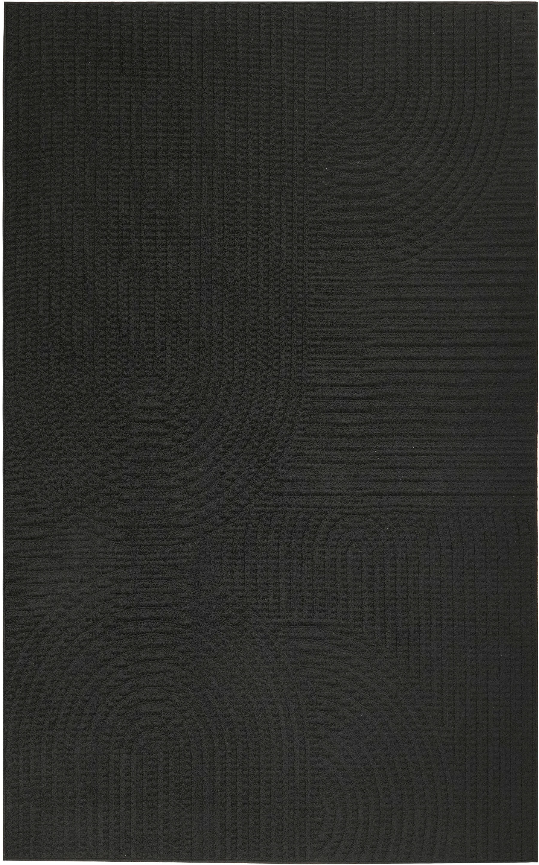 my home Tapis »Jola Hoch-Tief-Design, Scandi-Look, Zen« Rectangulaire 10 mm Höhe Boho, Modern, 3D, Wohnzimmer, Schlafzimmer, wasserabweisend