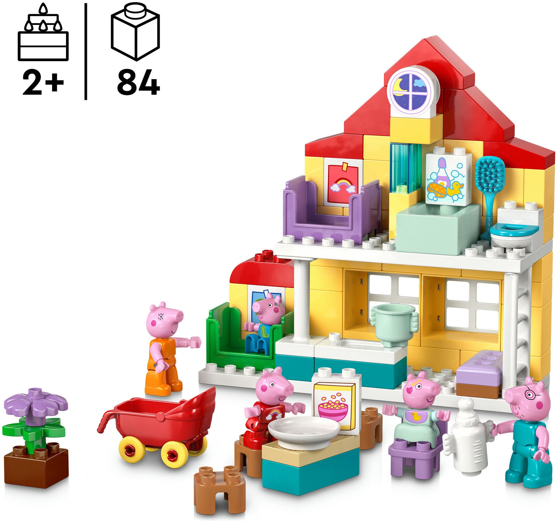 LEGO® Konstruktionsspielsteine »Familienhaus (10467), LEGO DUPLO Peppa Pig«