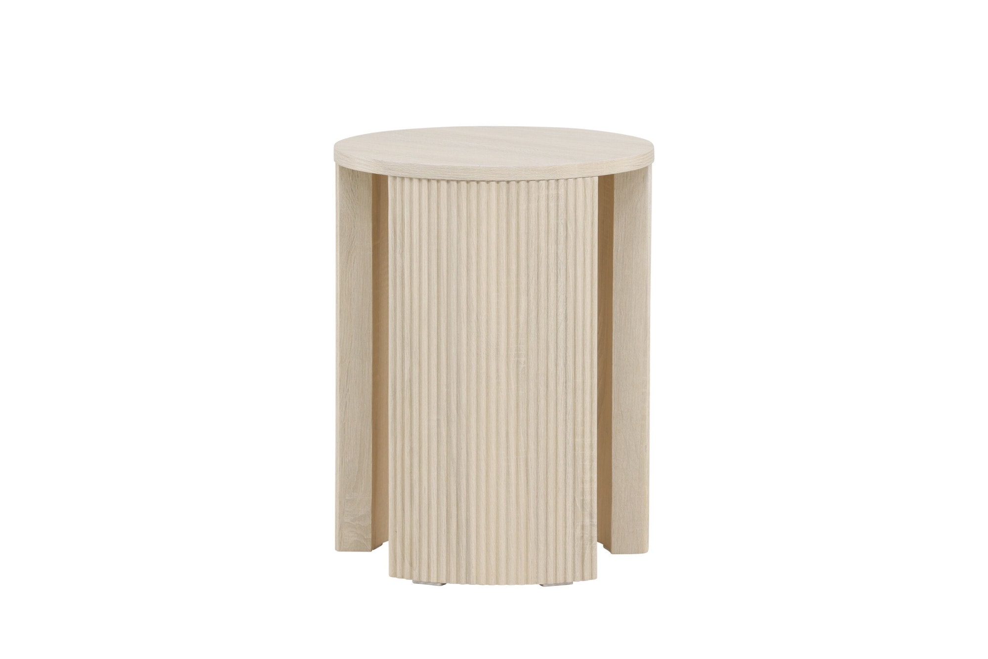 Venture Home Beistelltisch Ablagetisch, MDF, rund, schmal, hoch, dezent, klar