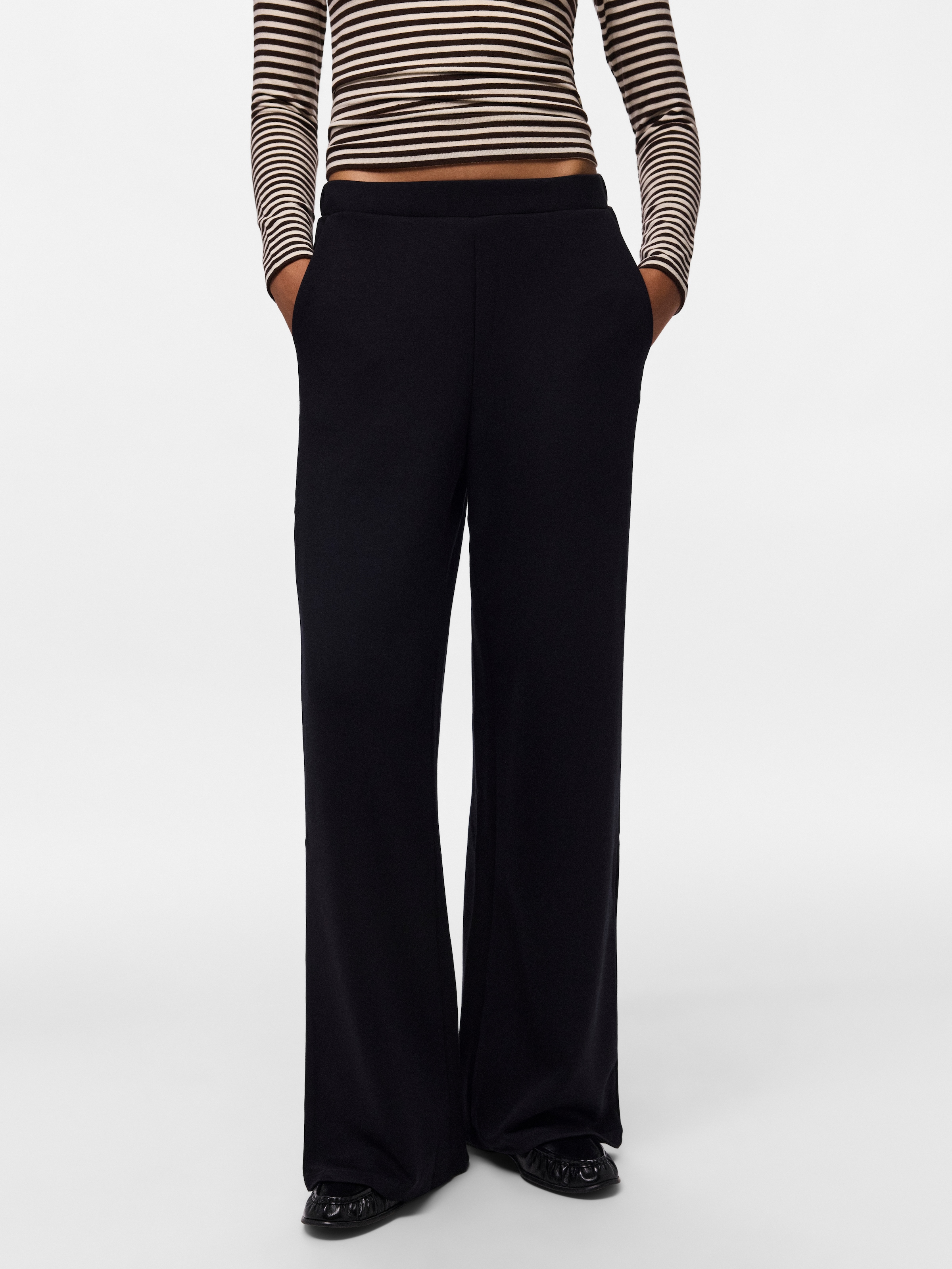 pieces Pantalon sweat »PCMICHELLE SCUBA HW PANTS SWT NOOS BC«  mélange de matériaux