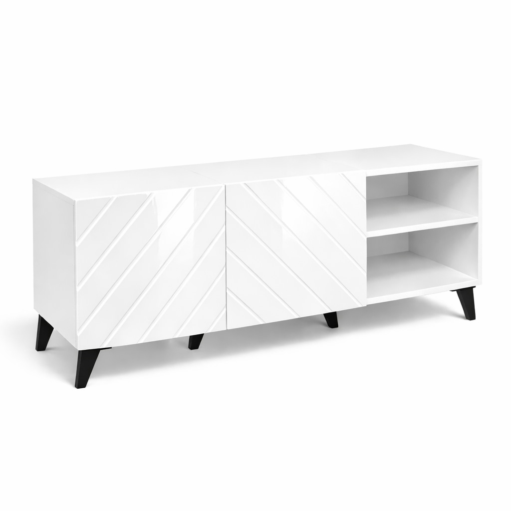 GOODproduct Lowboard »HOLLY 1.5, TV-Board, TV-Kommode, TV-Schrank, TV-Unterschrank, TV-Möbel« Modernes lackiertes Hochglanz TV-Board, grifflos, Breite 150 cm