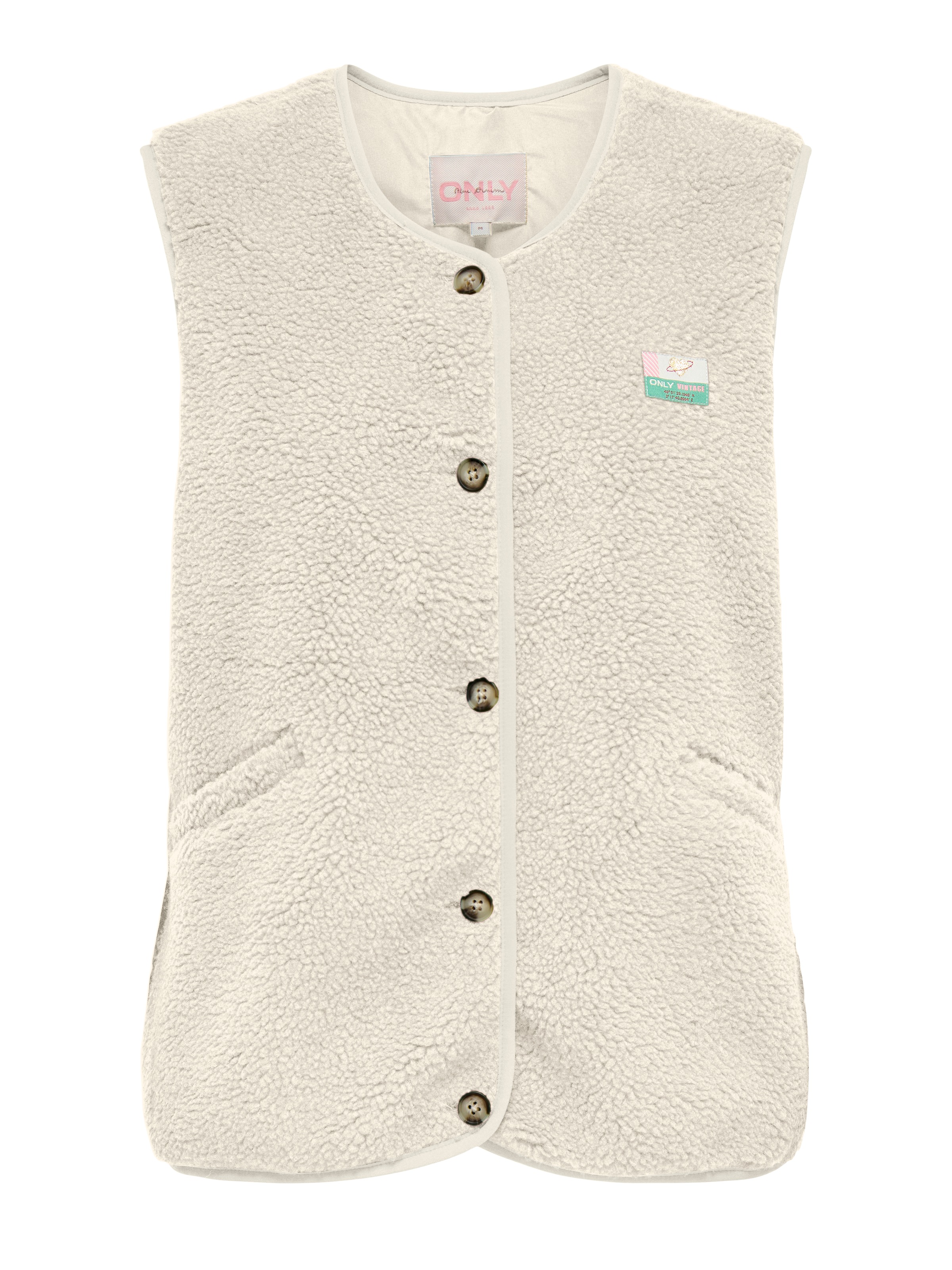 ONLY »ONLBABY LIFE TEDDY VEST PNT CS« fibre synthétique